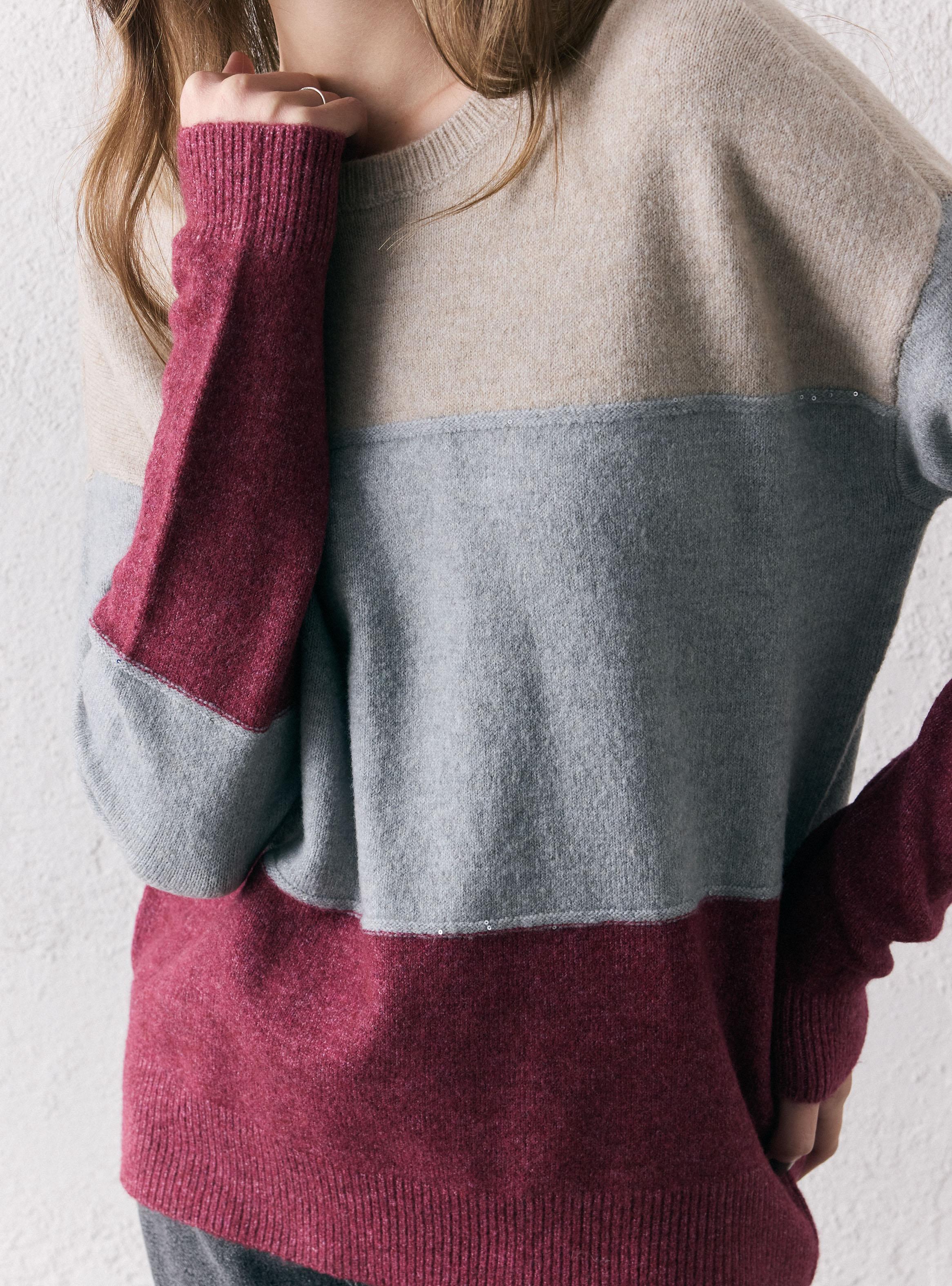 Sweater Color Block Lurex-3