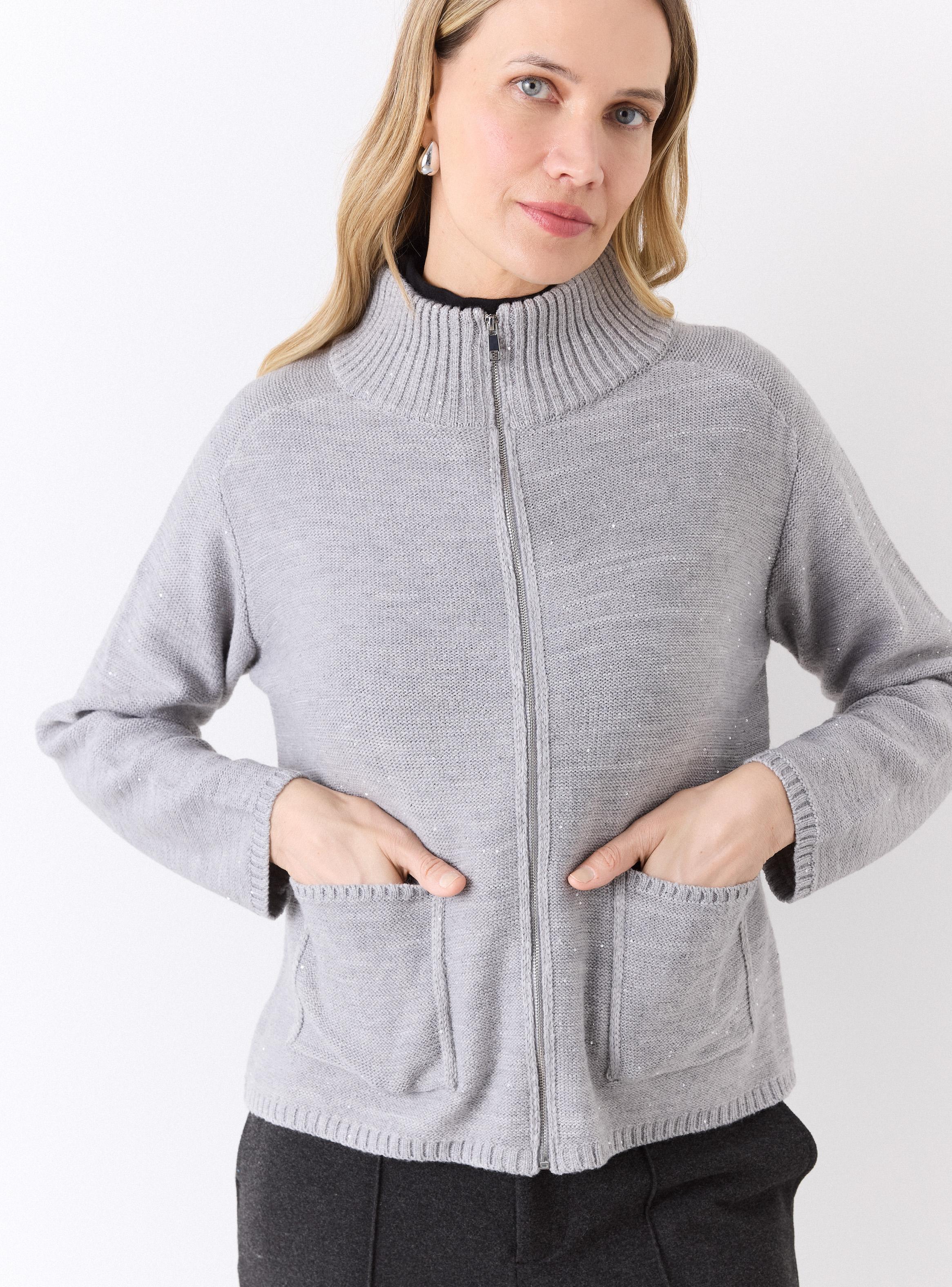 Chaleco Hilado Acrílico con Lentejuelas Efecto Lana-3