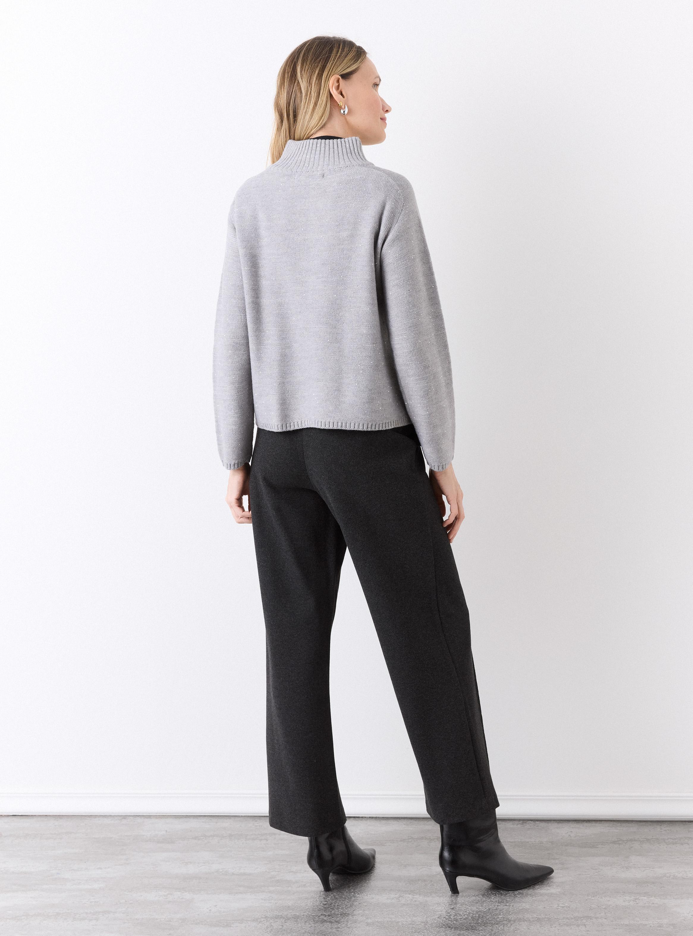 Chaleco Hilado Acrílico con Lentejuelas Efecto Lana-5