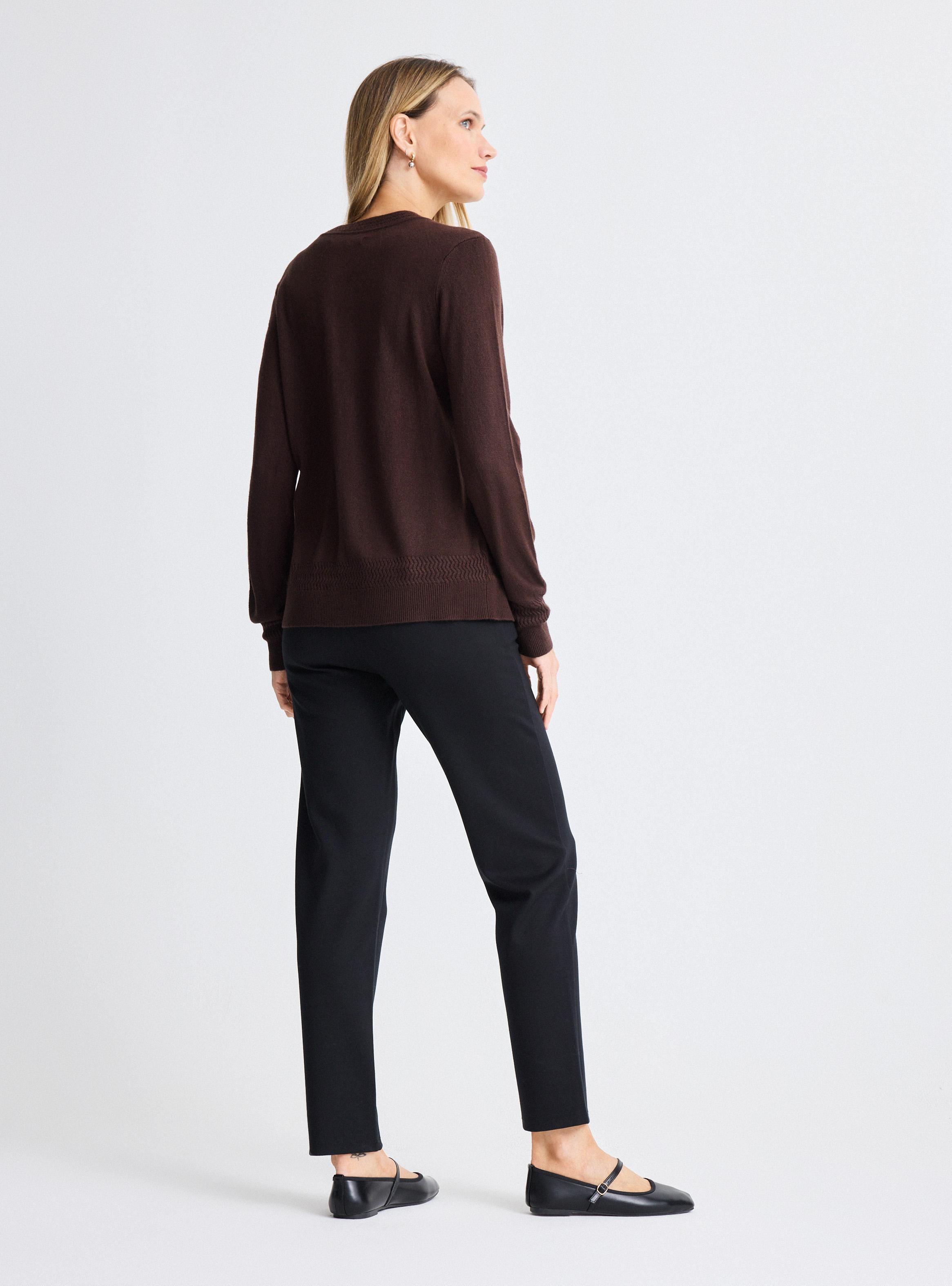 Chaleco Cárdigan Botón Perla-5