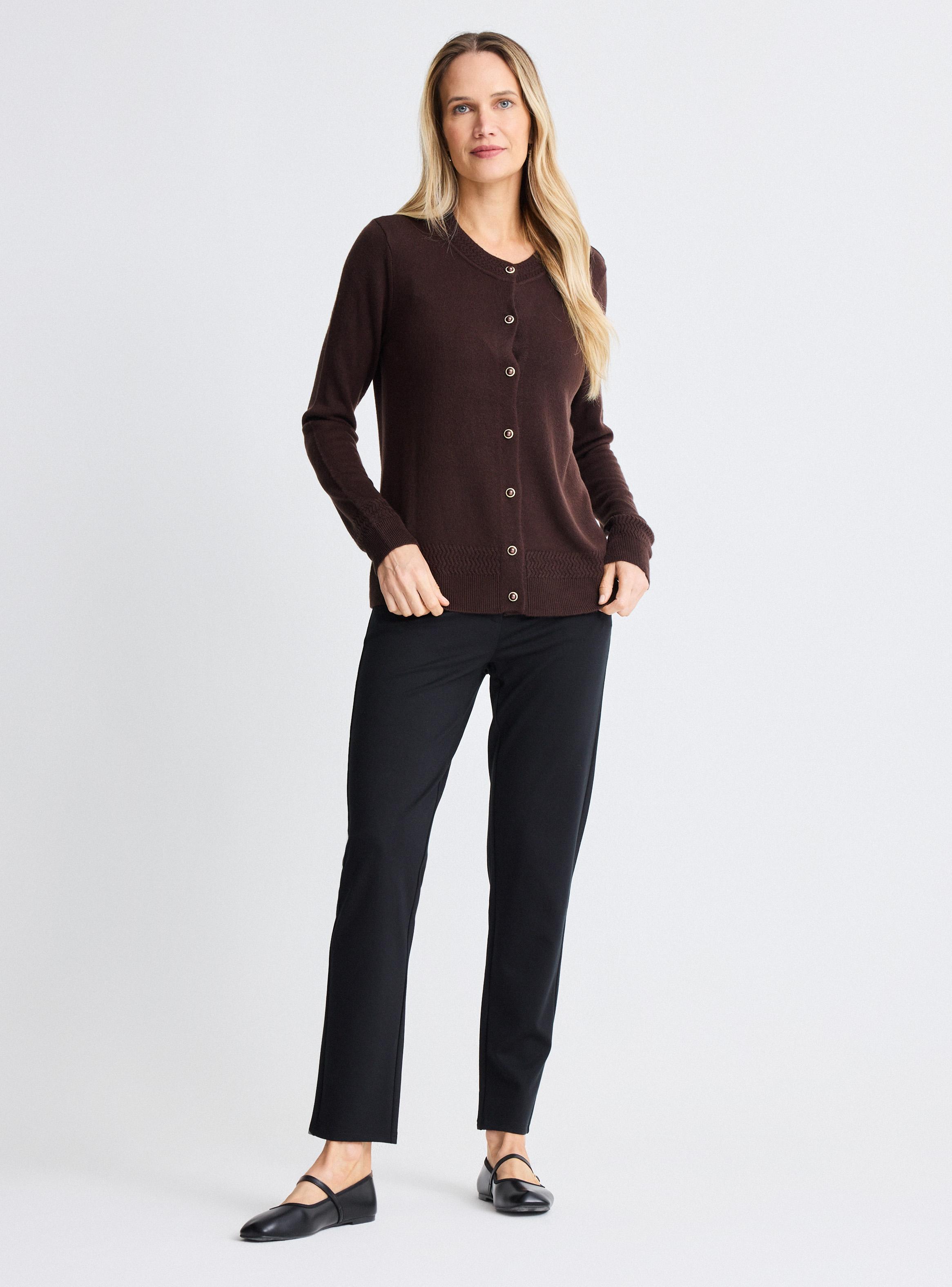 Chaleco Cárdigan Botón Perla-4