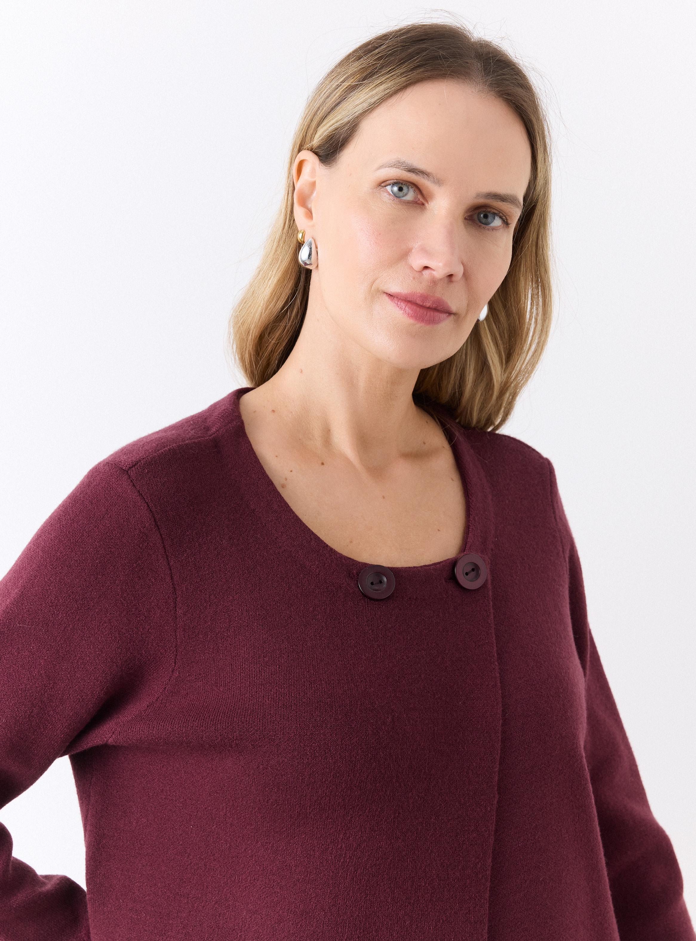 Chaleco Cárdigan con Botones Adorno-3