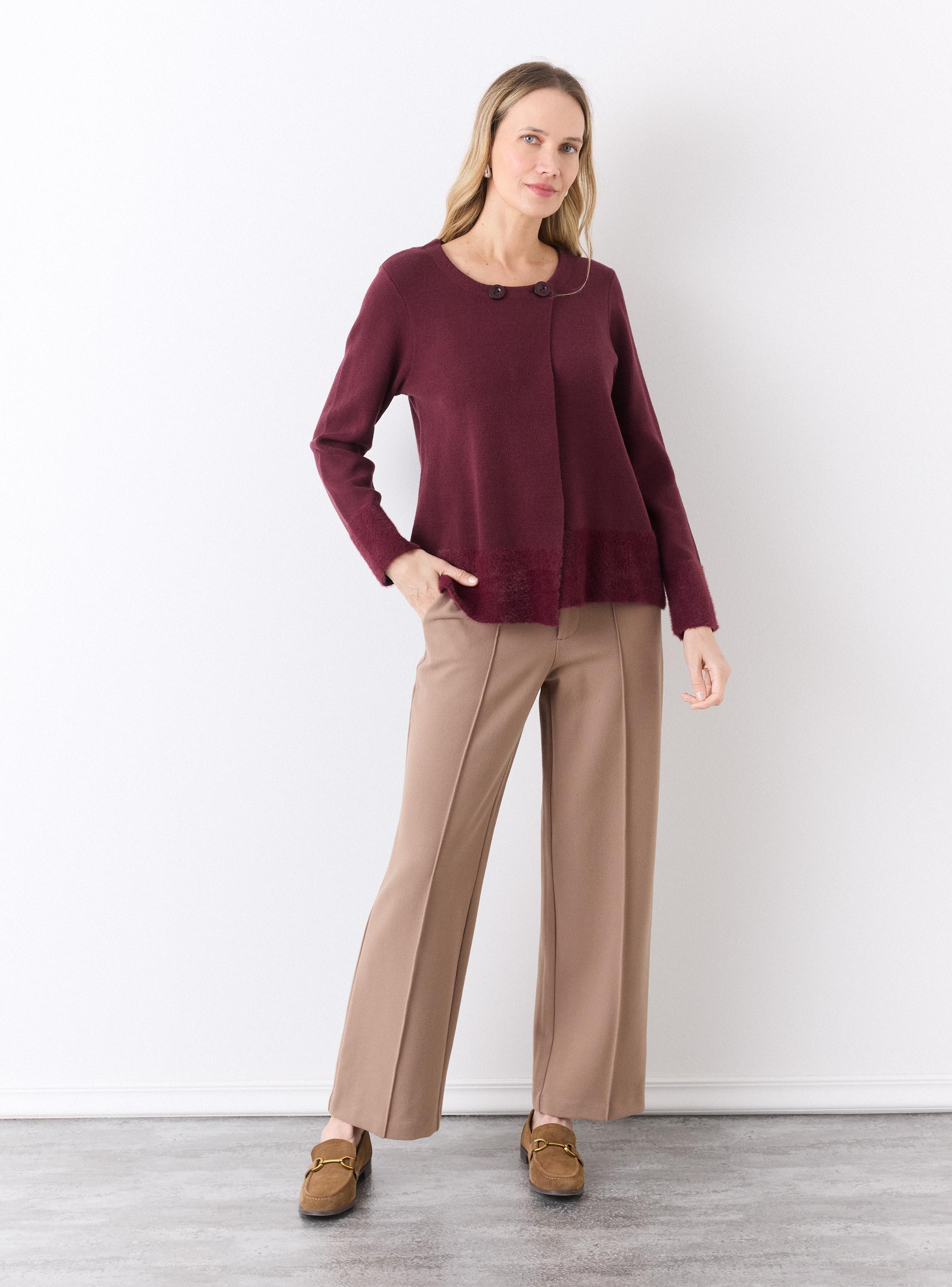 Chaleco Cárdigan con Botones Adorno-4