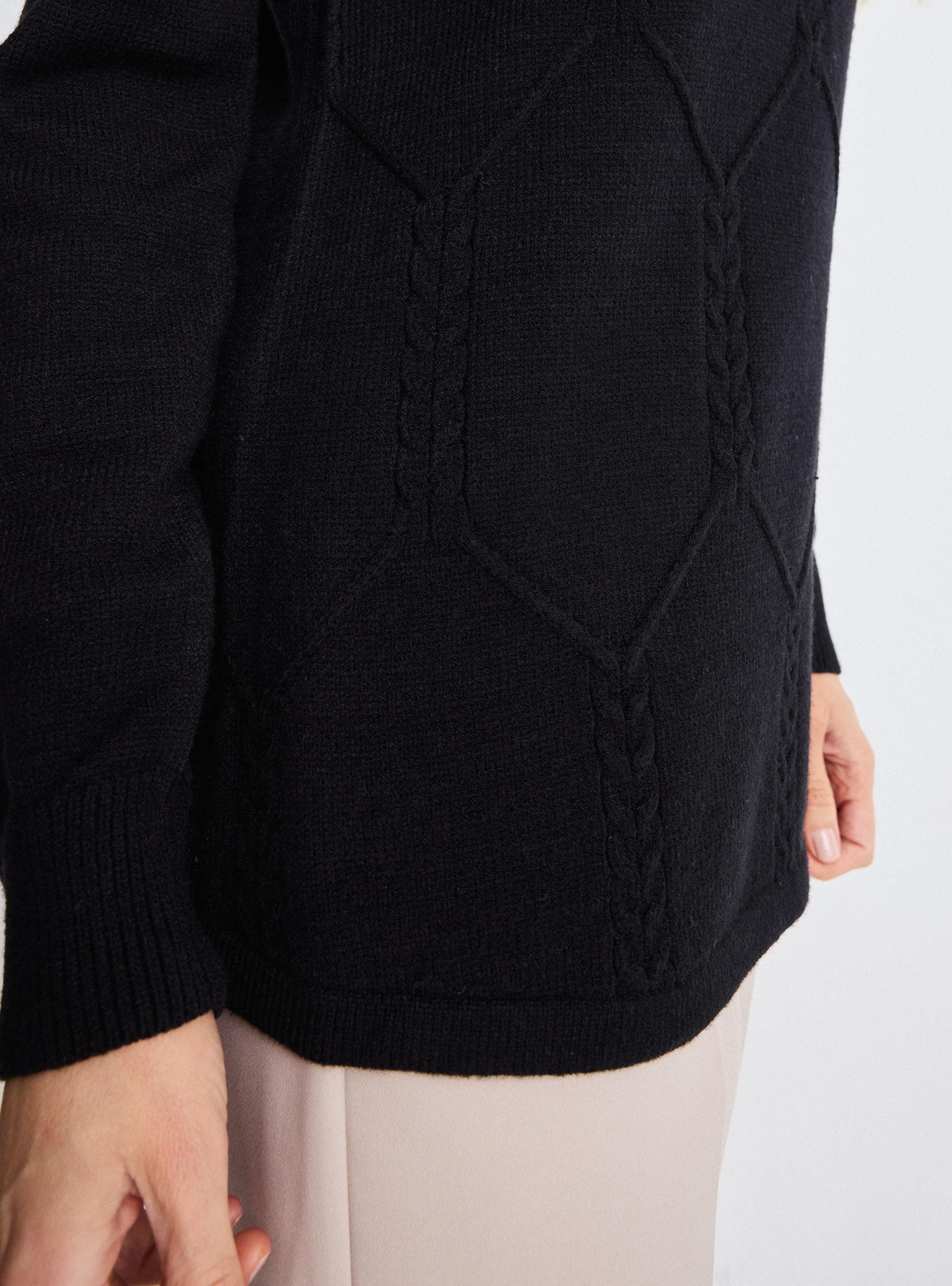 Sweater Medio Cierre Trenzado-3