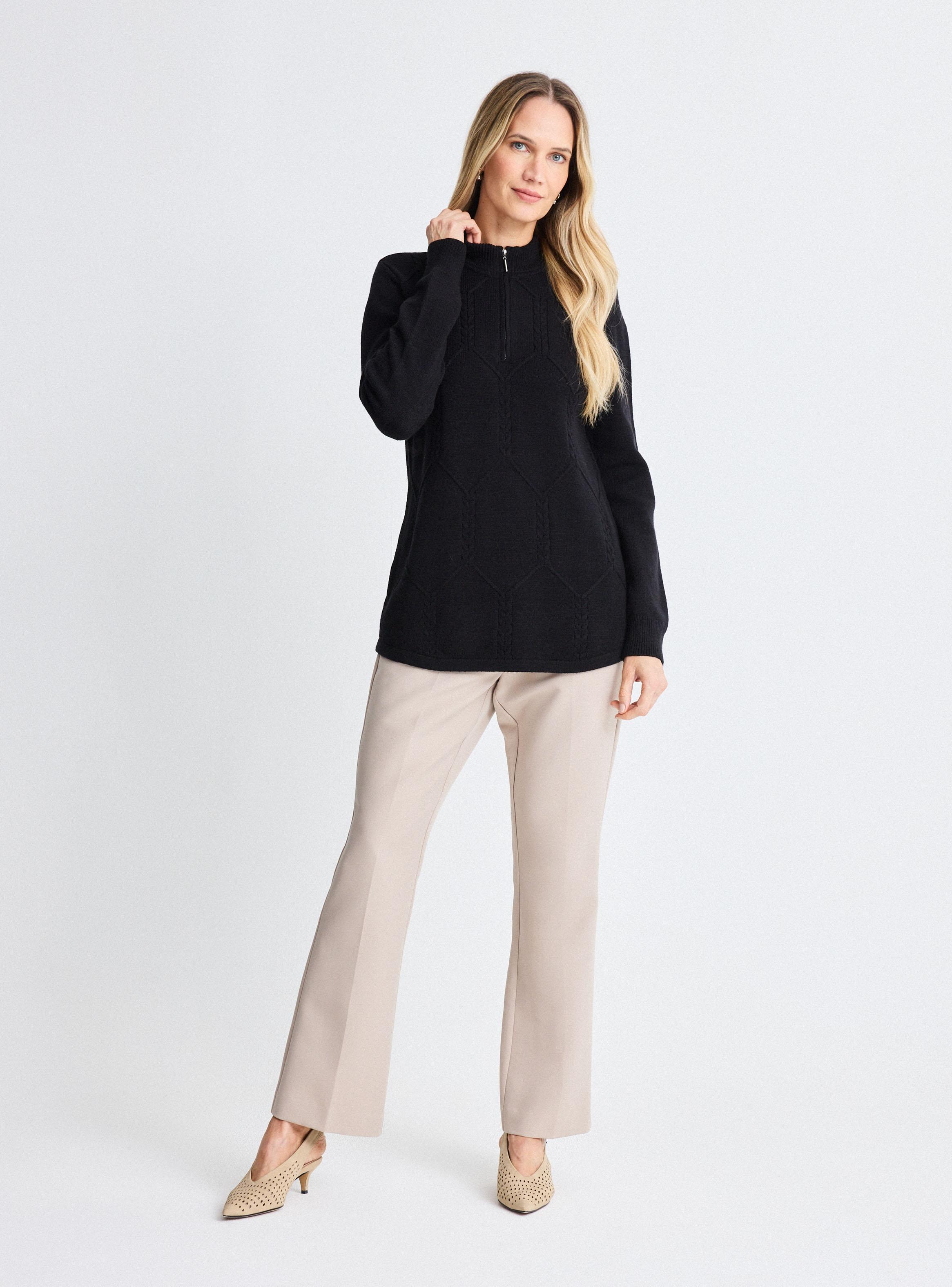 Sweater Medio Cierre Trenzado-4