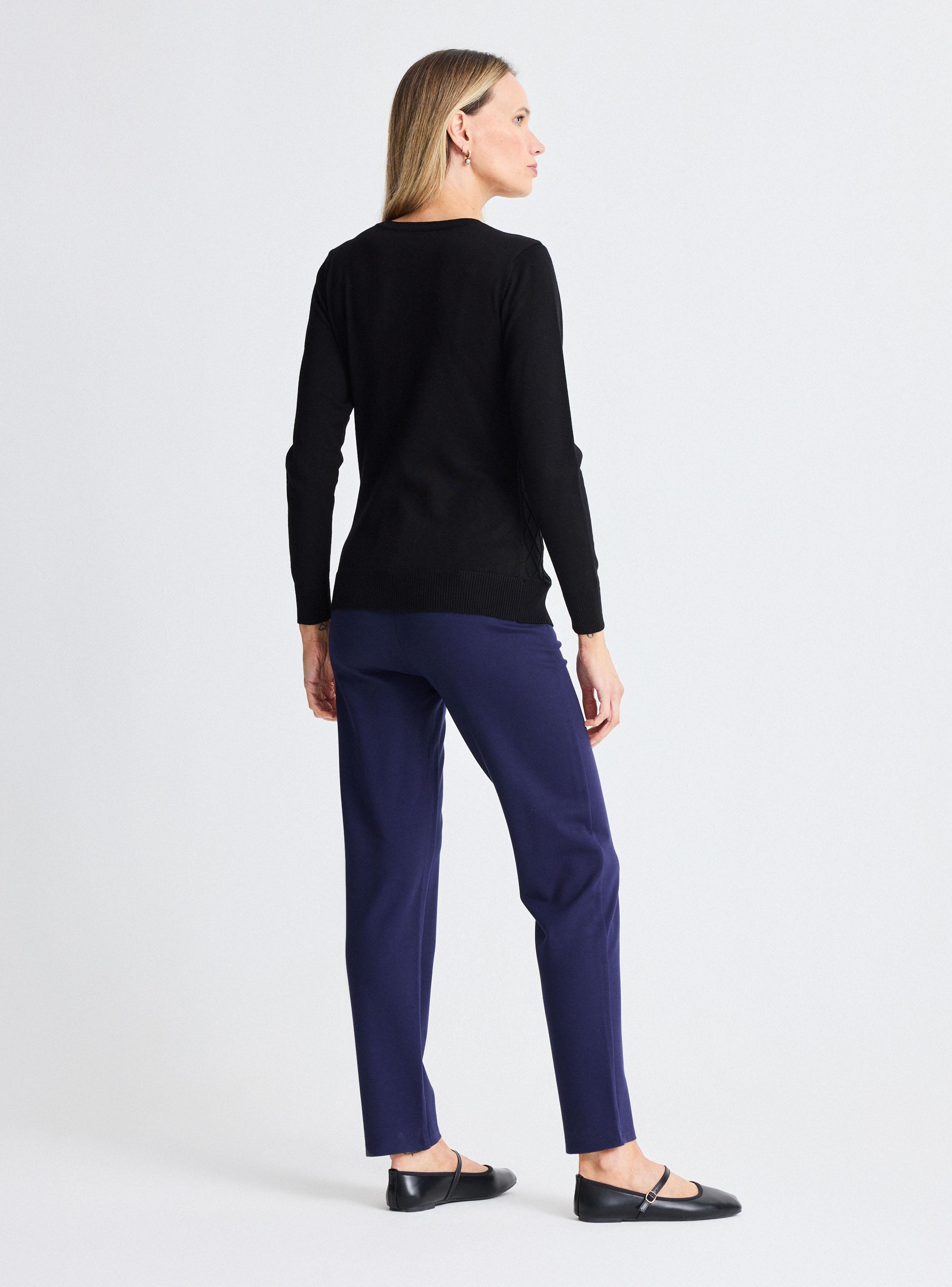 Sweater Punto Jersey con Dorno de Botones-5