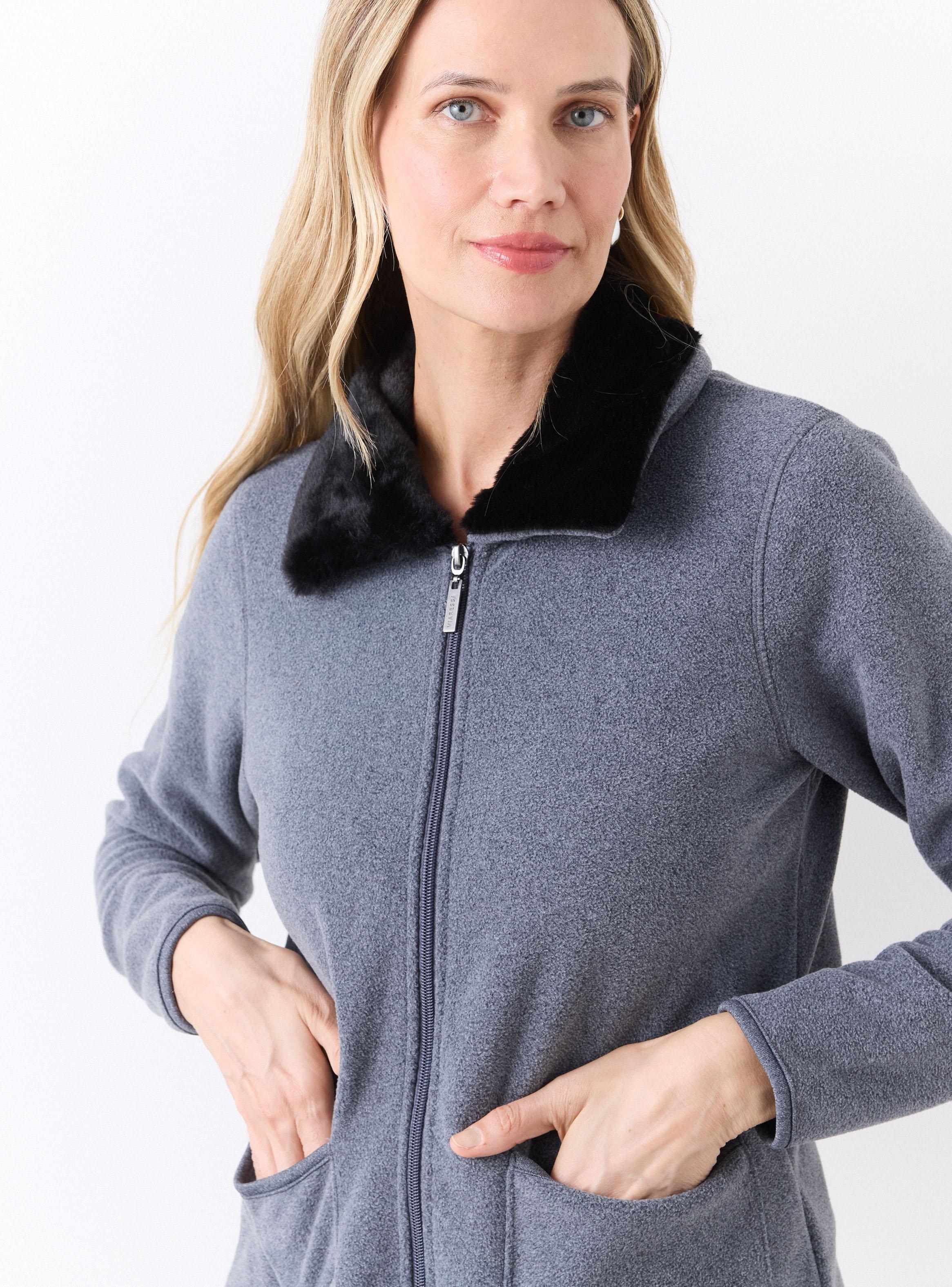 Polar Cuello Camisero Piel Sintética-3