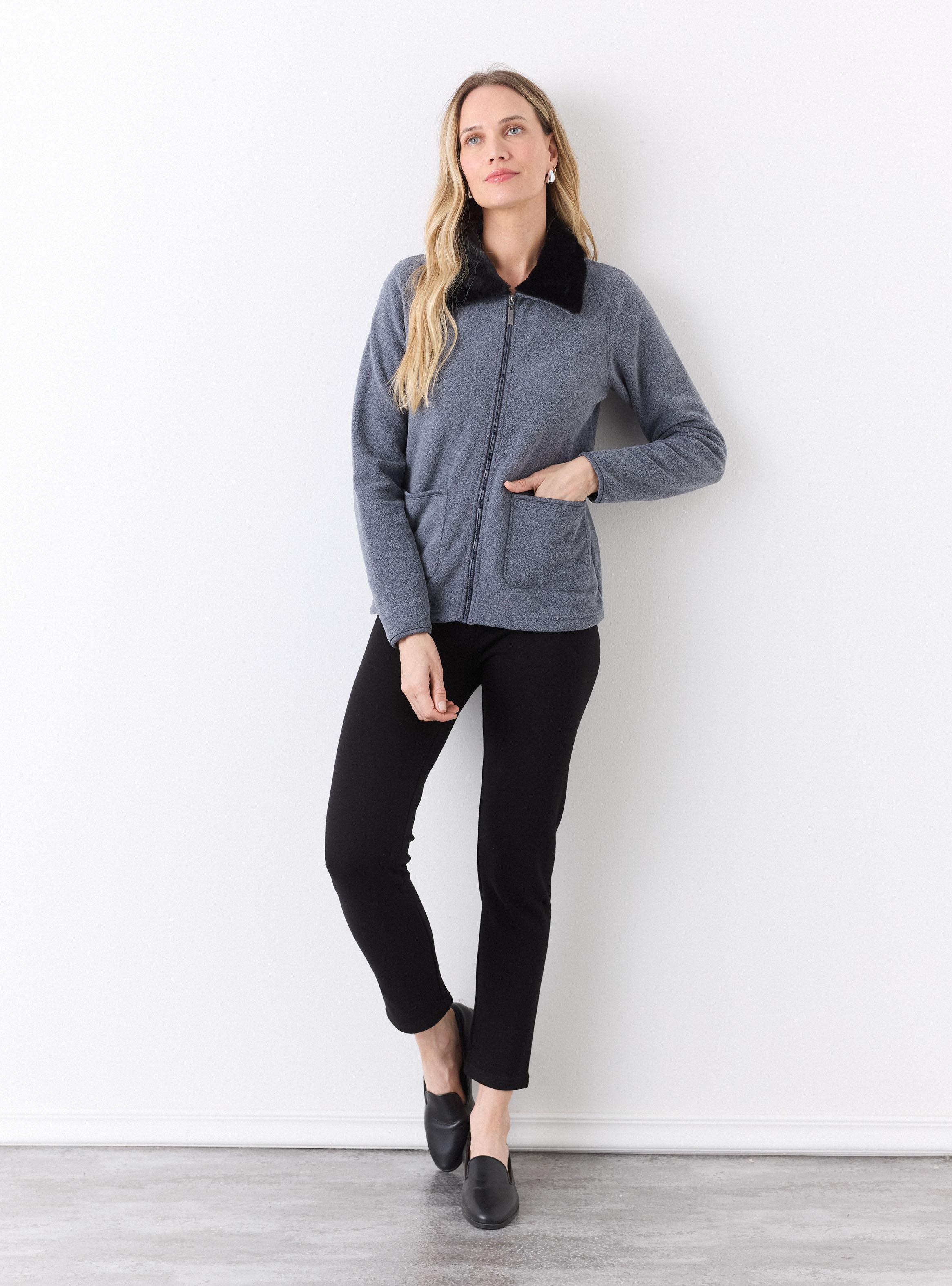 Polar Cuello Camisero Piel Sintética-4