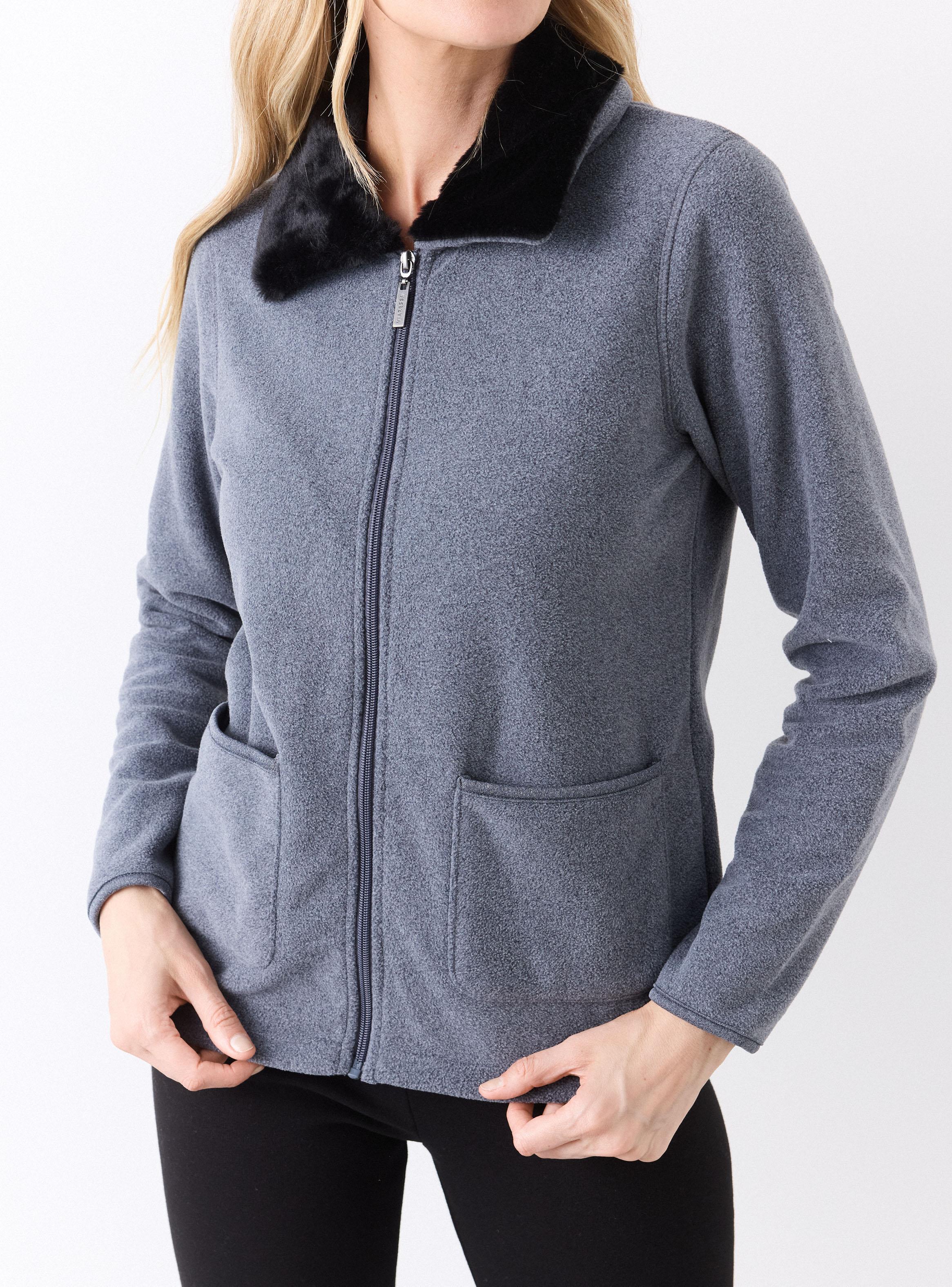 Polar Cuello Camisero Piel Sintética-2