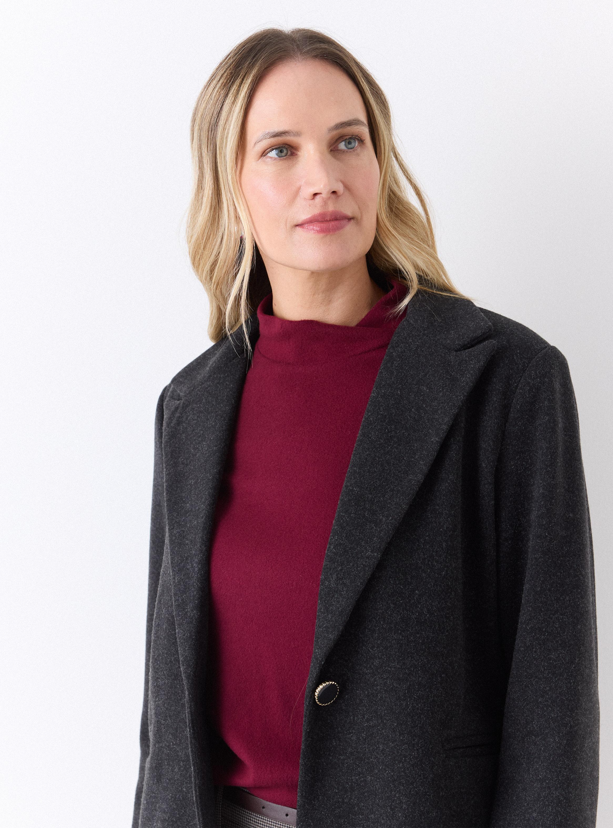 Abrigo Bolsillo Ojal Frontales-3