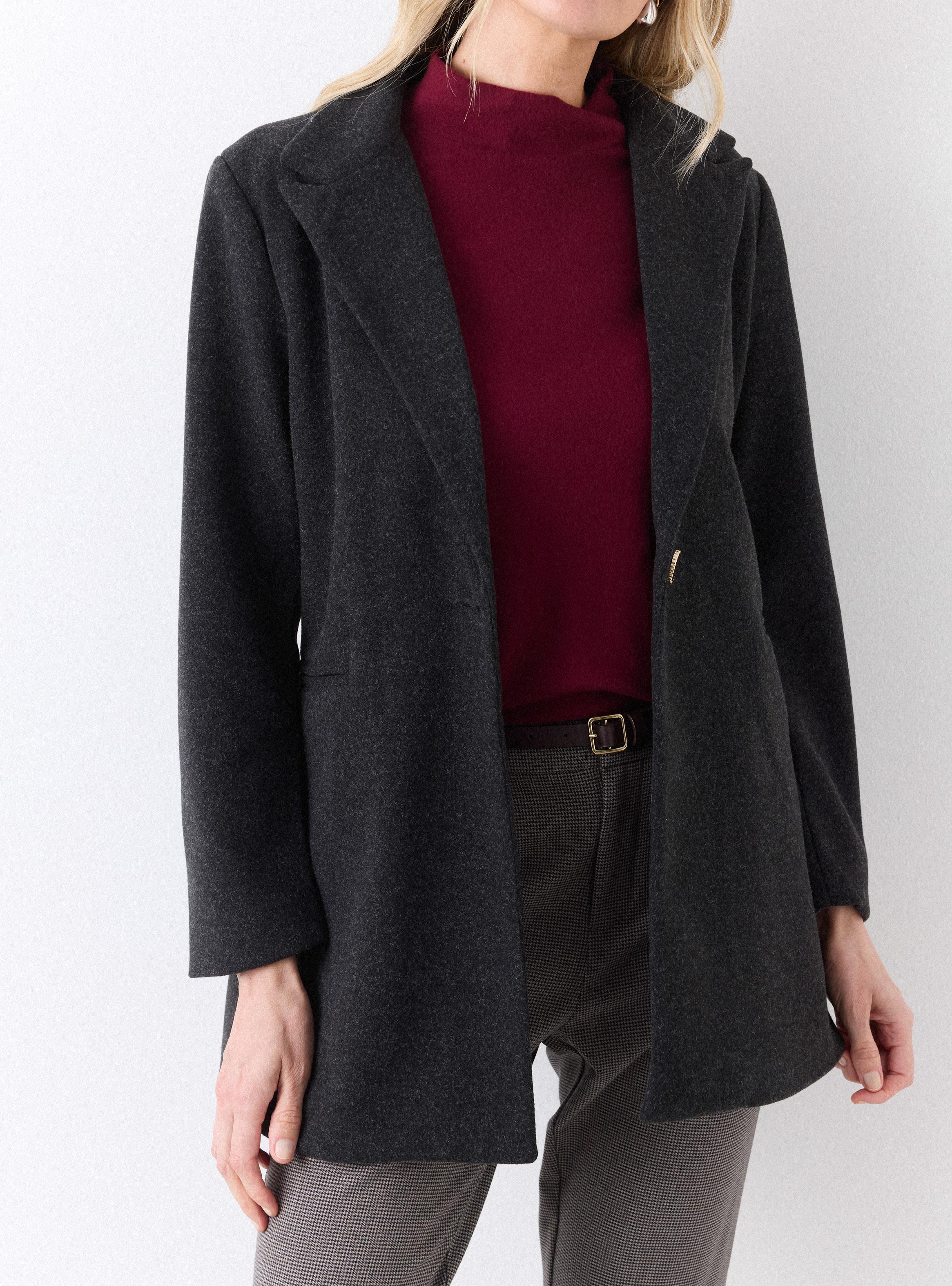 Abrigo Bolsillo Ojal Frontales-2