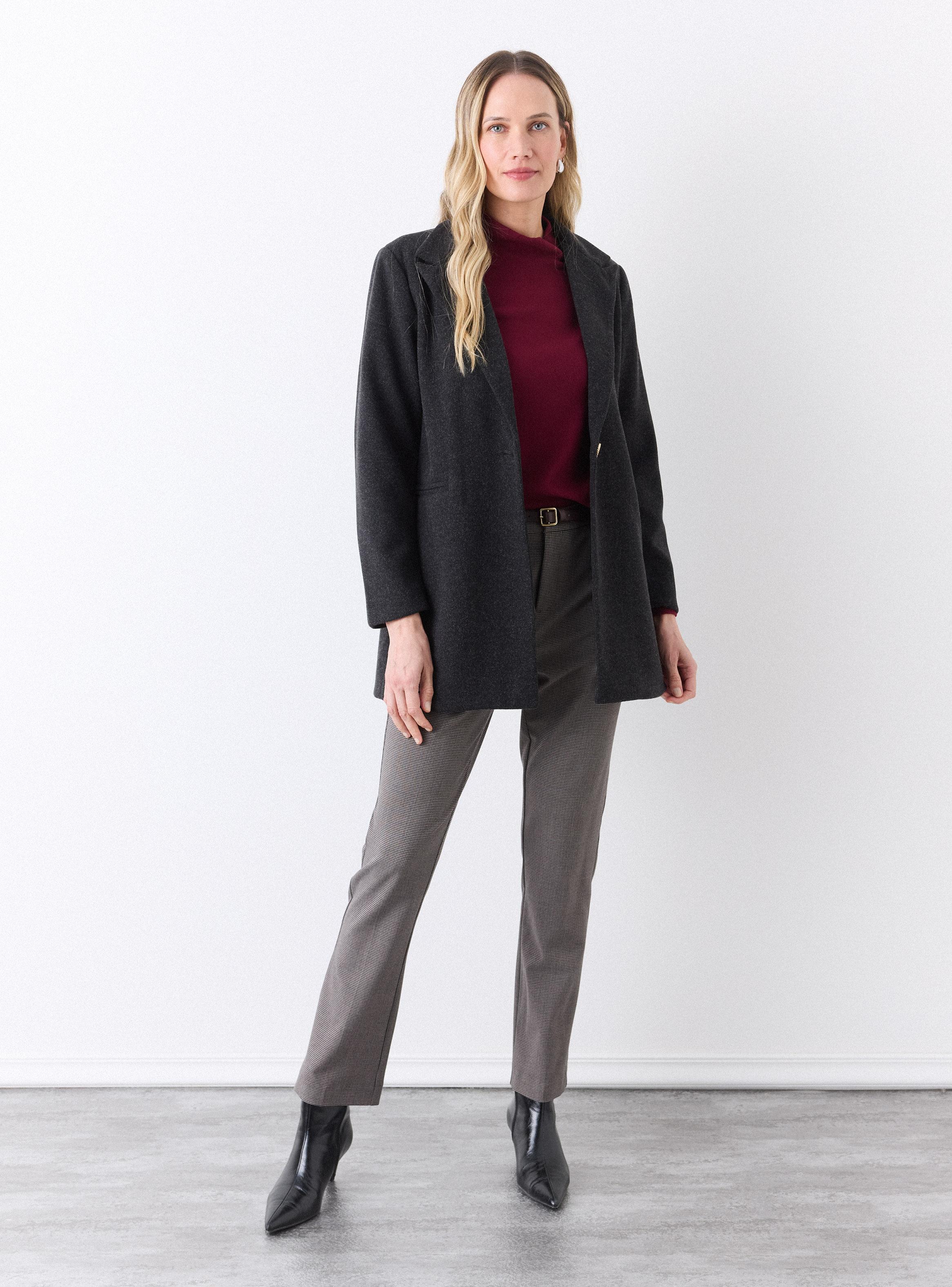 Abrigo Bolsillo Ojal Frontales-4