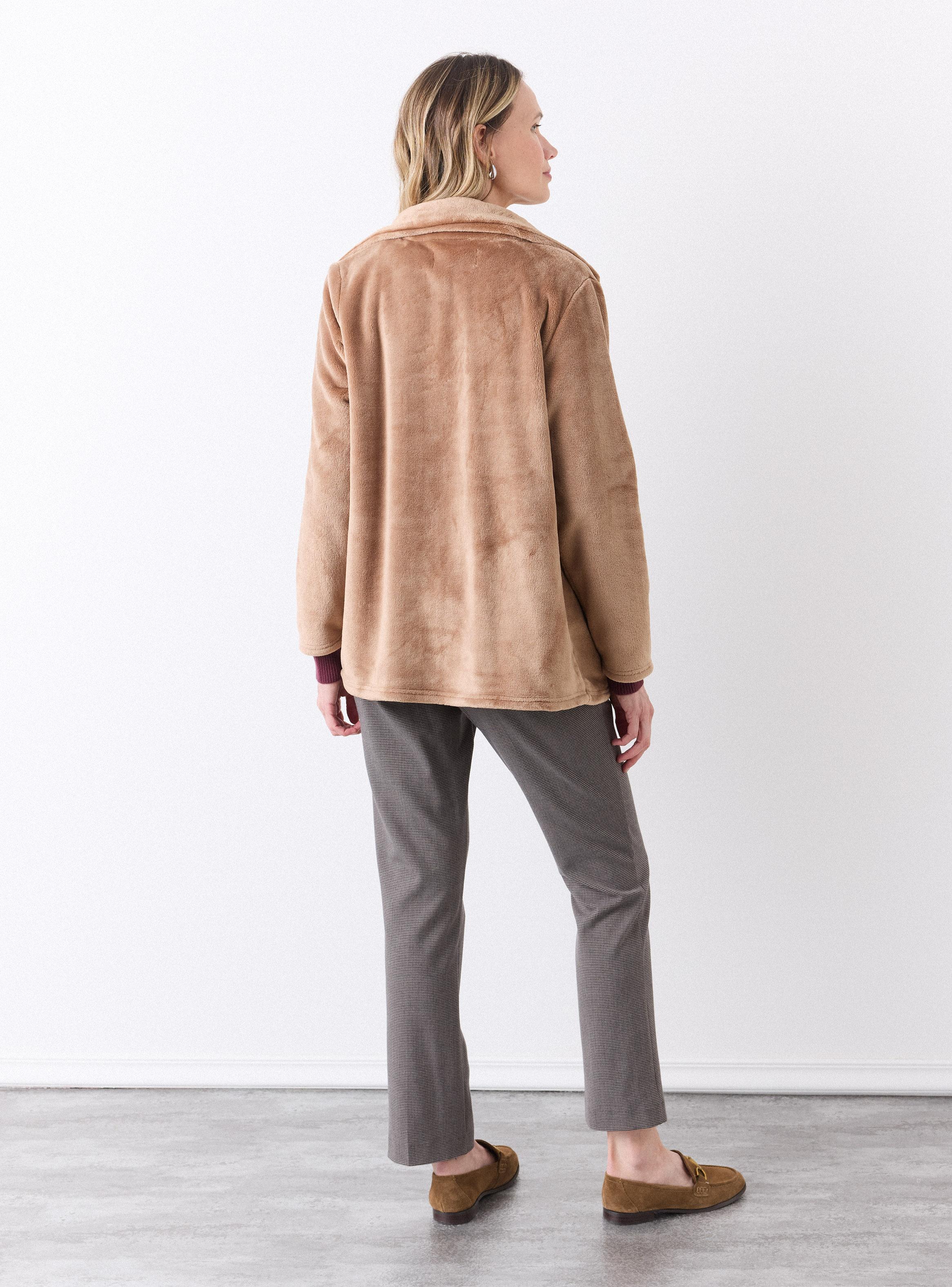 Chaqueta Tejido Afelpado Suave-5