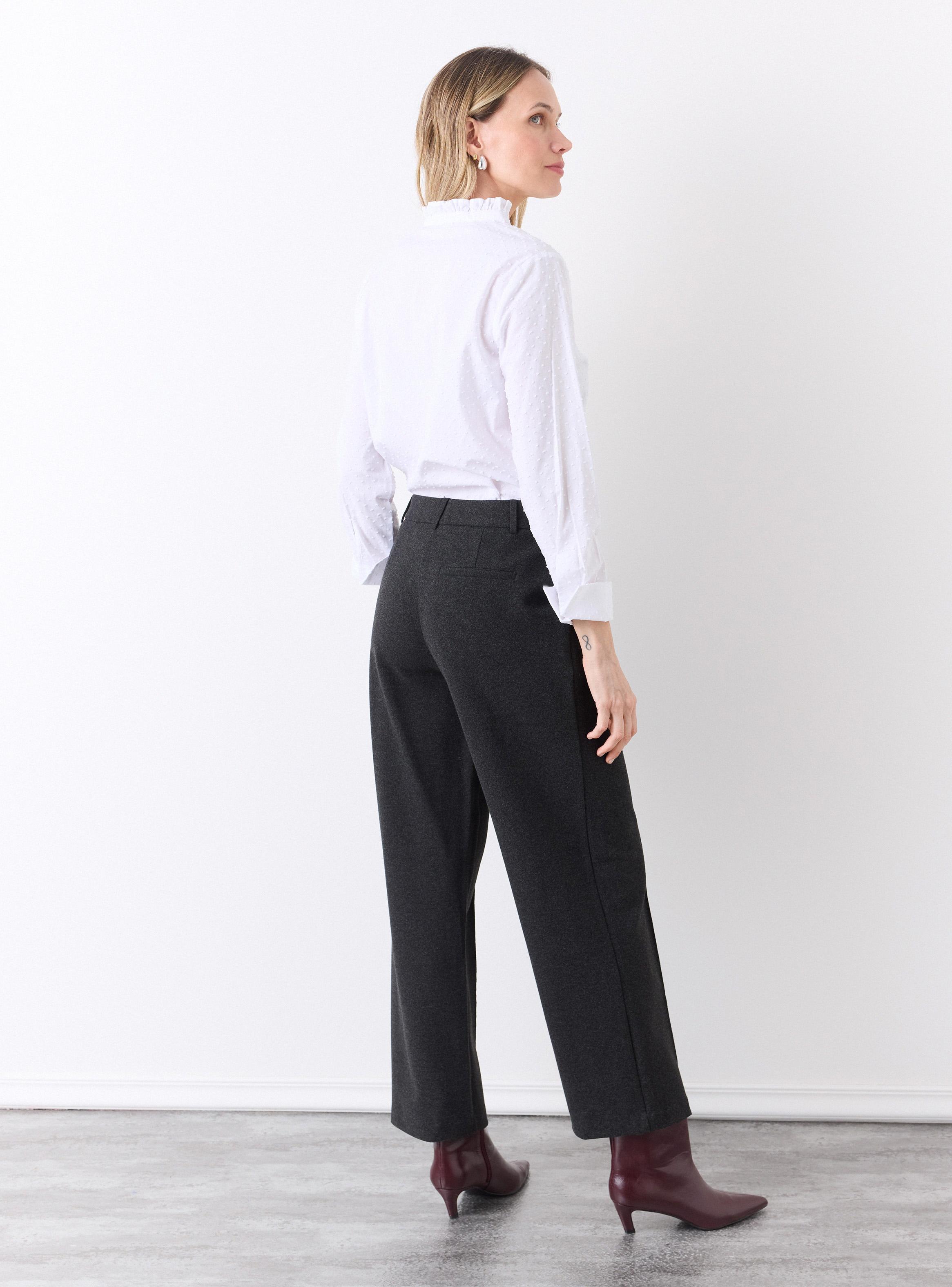 Pantalón Tejido de Punto Cepillado-5