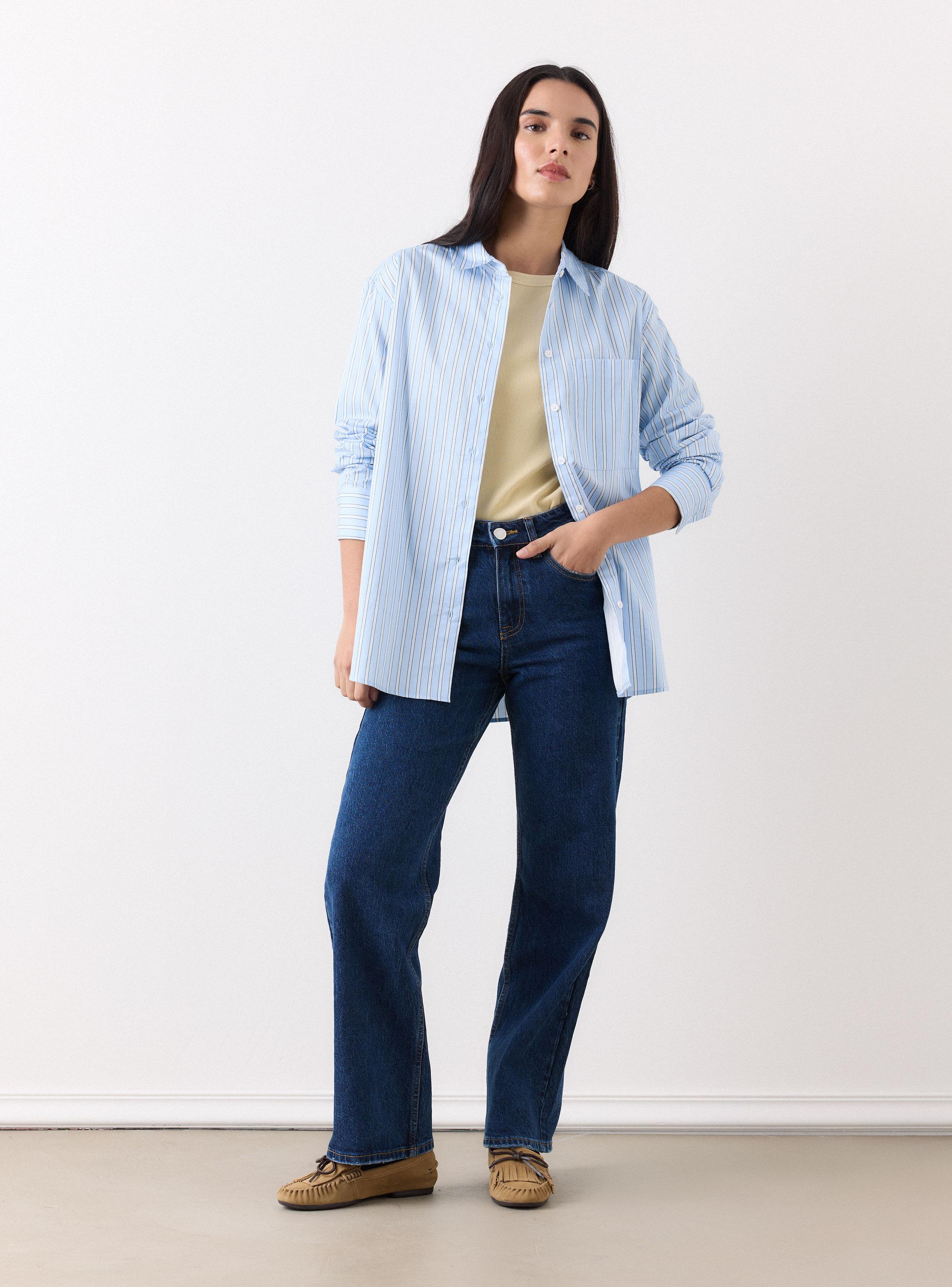 Jeans Tela Comfort Mezcla de Algodón Viscosa y Spandex-4