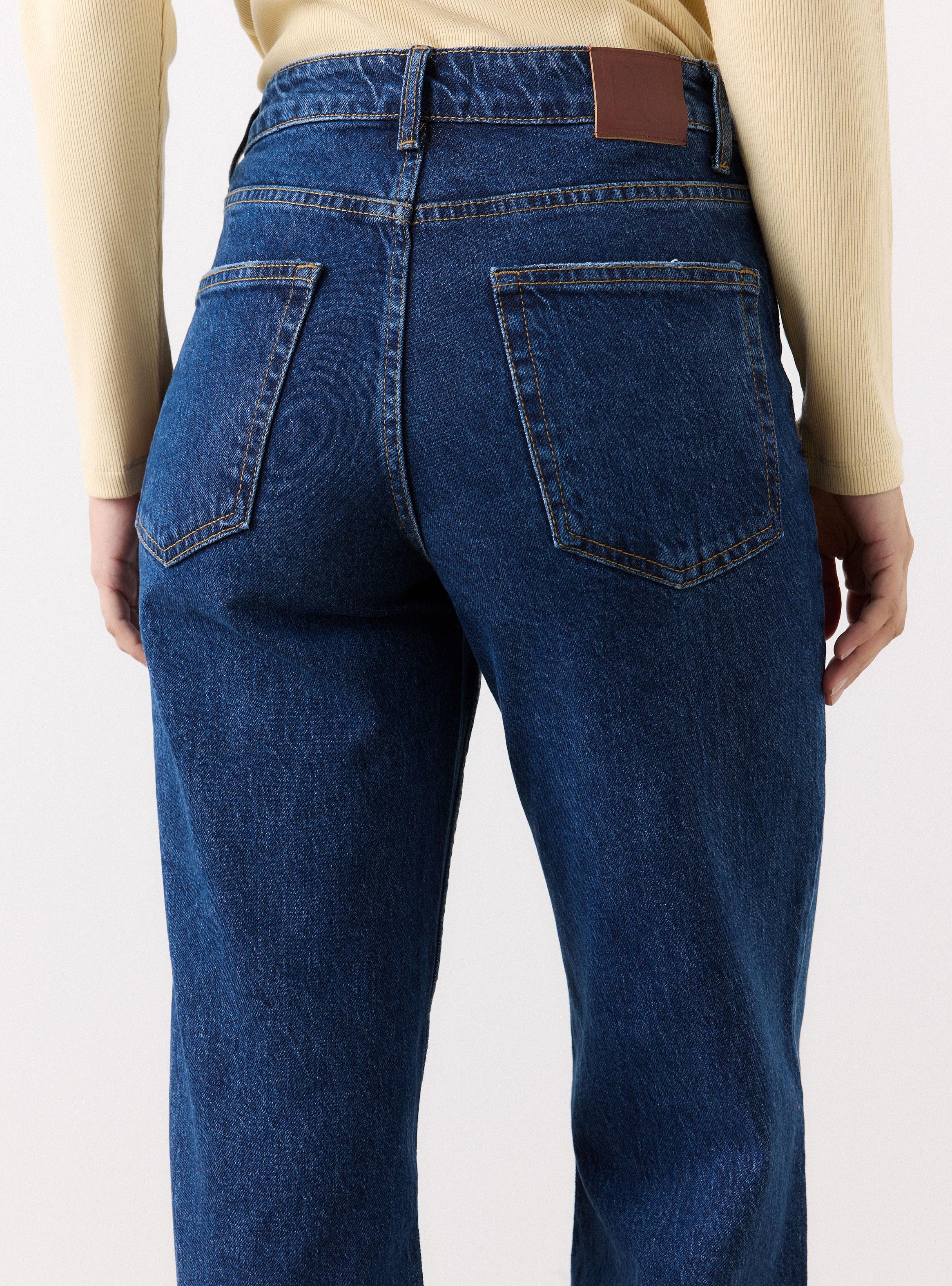 Jeans Tela Comfort Mezcla de Algodón Viscosa y Spandex-3