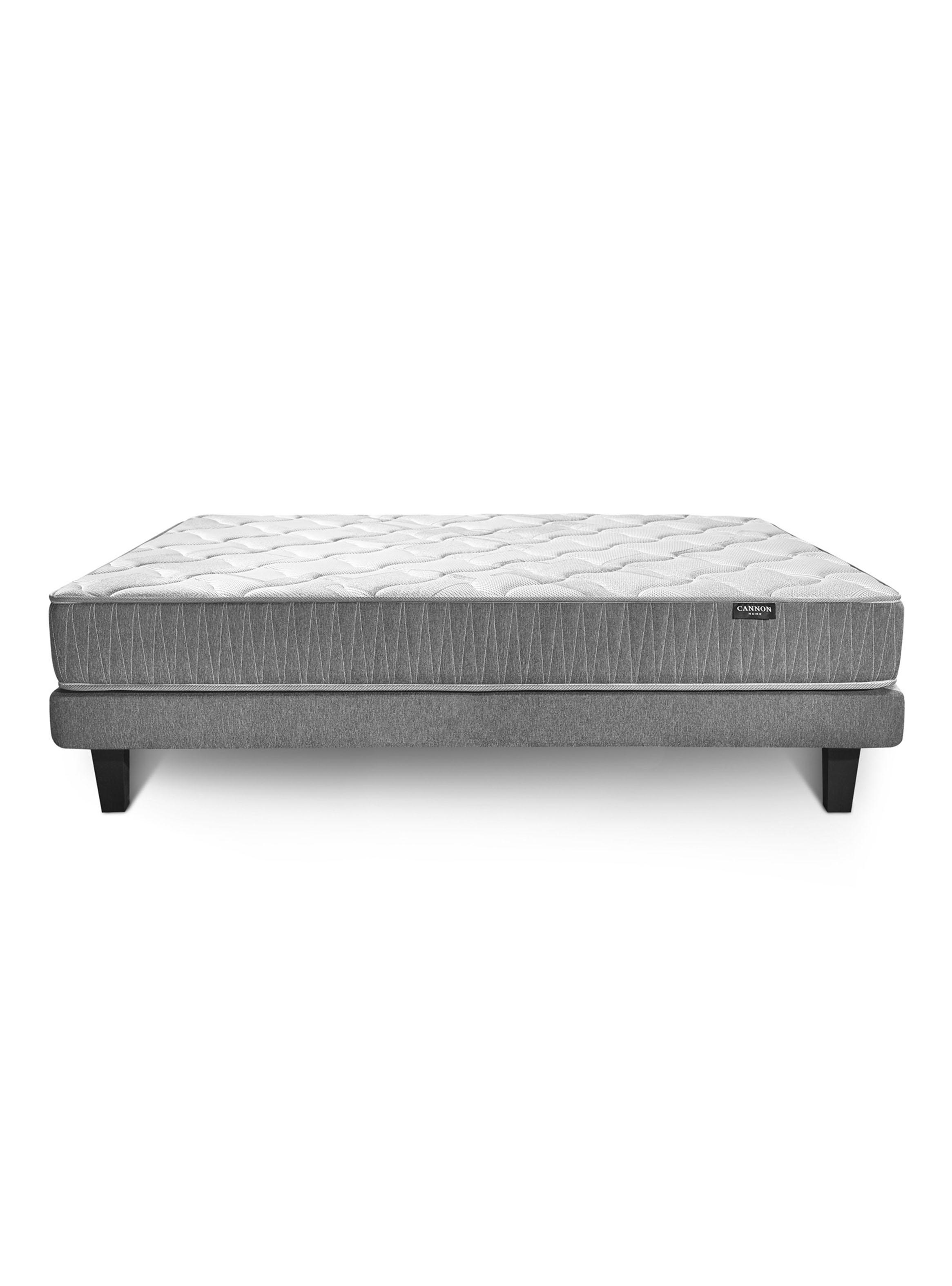 Cama Europea I-Rest 1.5 Plazas Base Normal + Respaldo Wall + Velador Ebro-2