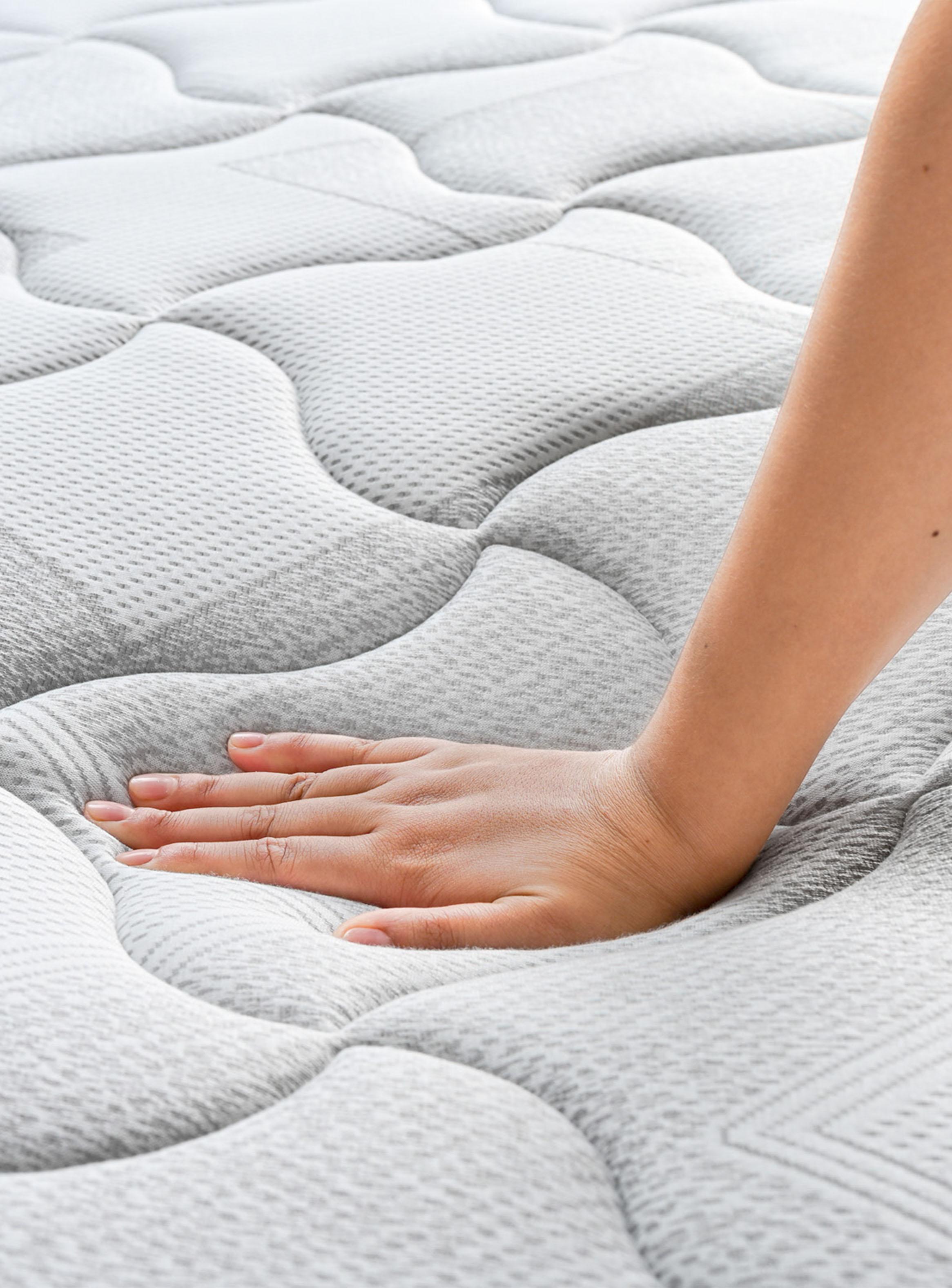 Cama Europea I-Rest 1.5 Plazas Base Normal + Respaldo Wall + Velador Ebro-4