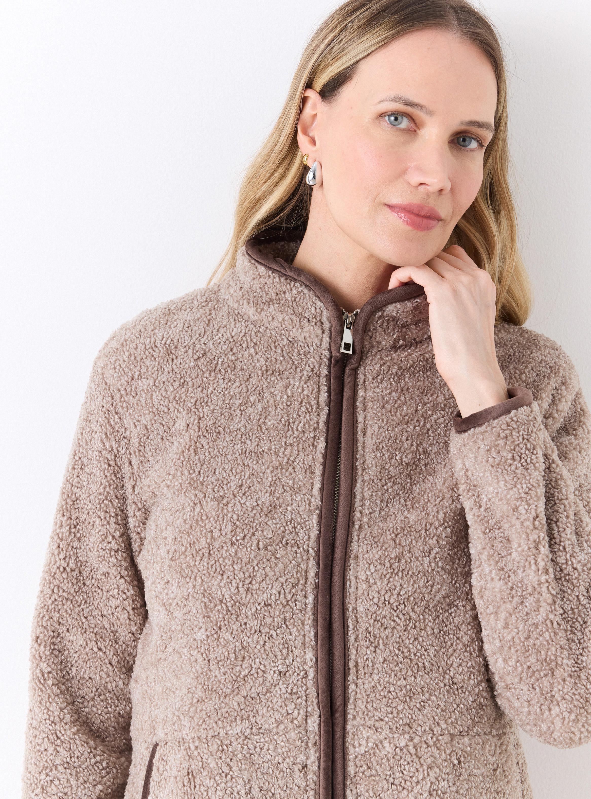 Chaqueta Tejido Tipo Borrego-3