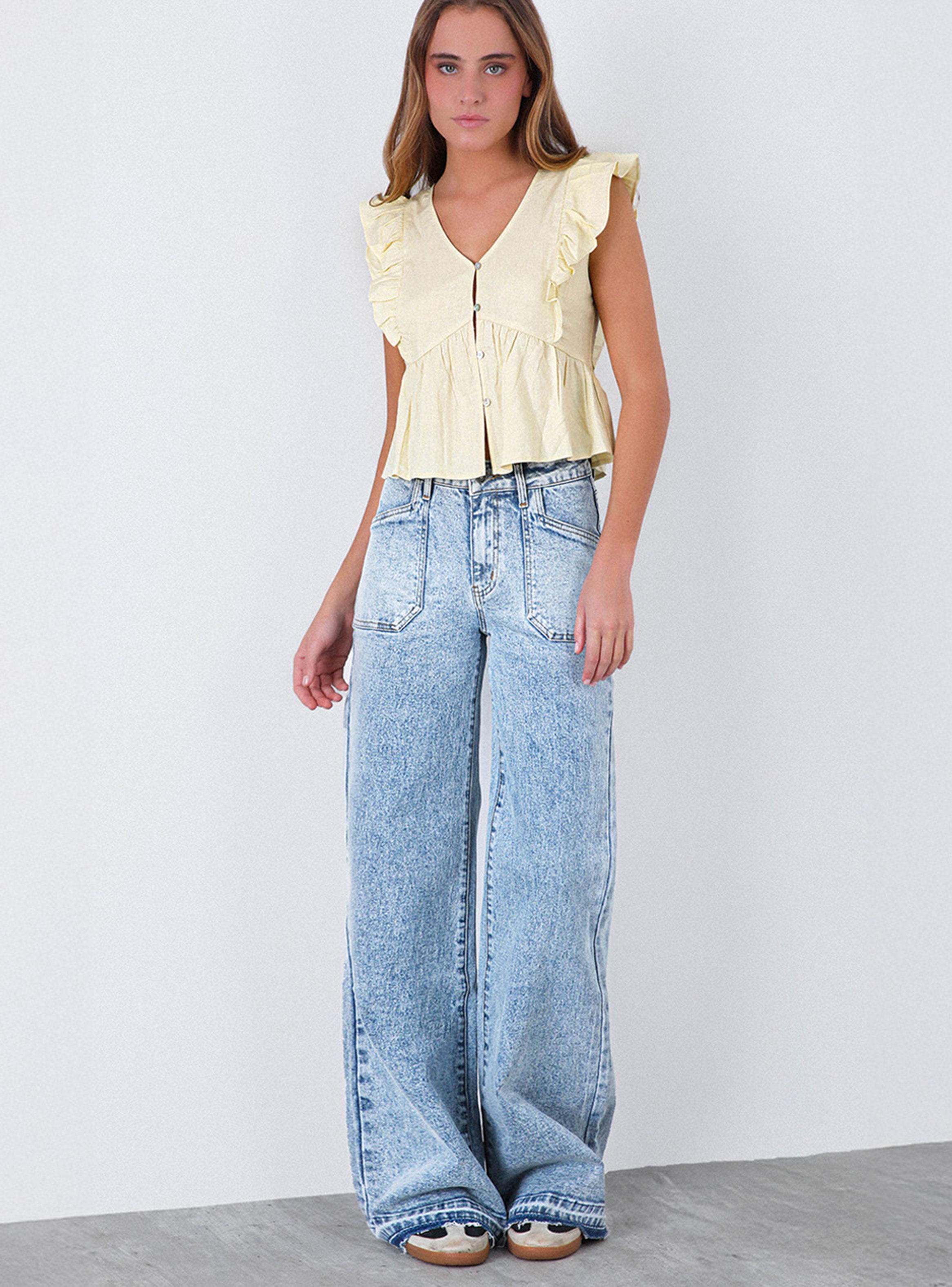 Pantalón Wide Leg Whistler Blue Colección Josefa Saez-5