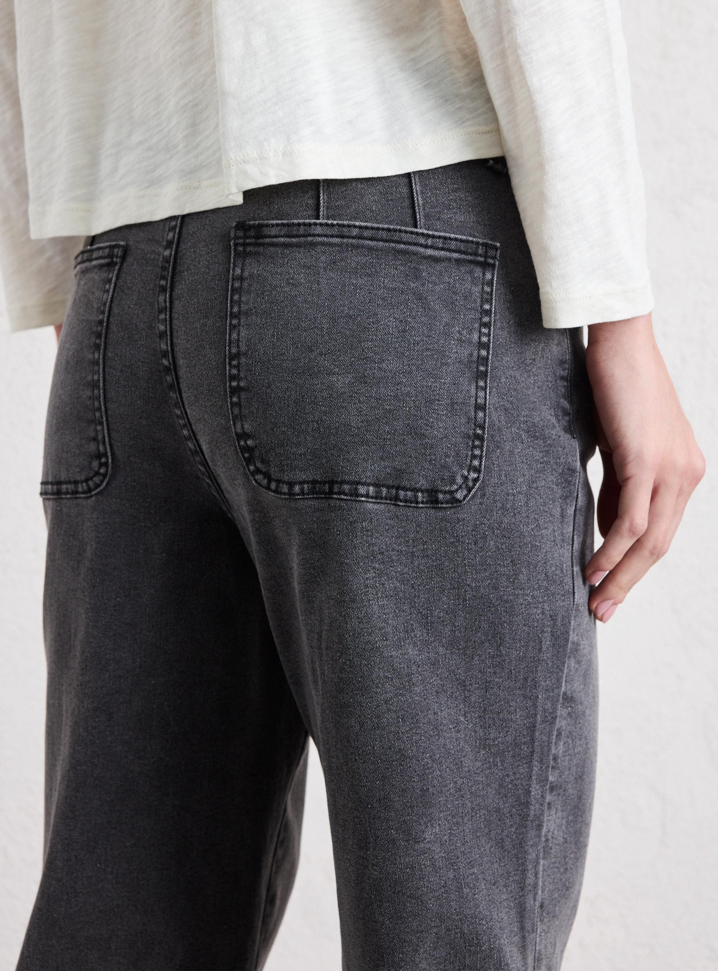 Jeans Color con Nervio Central-3