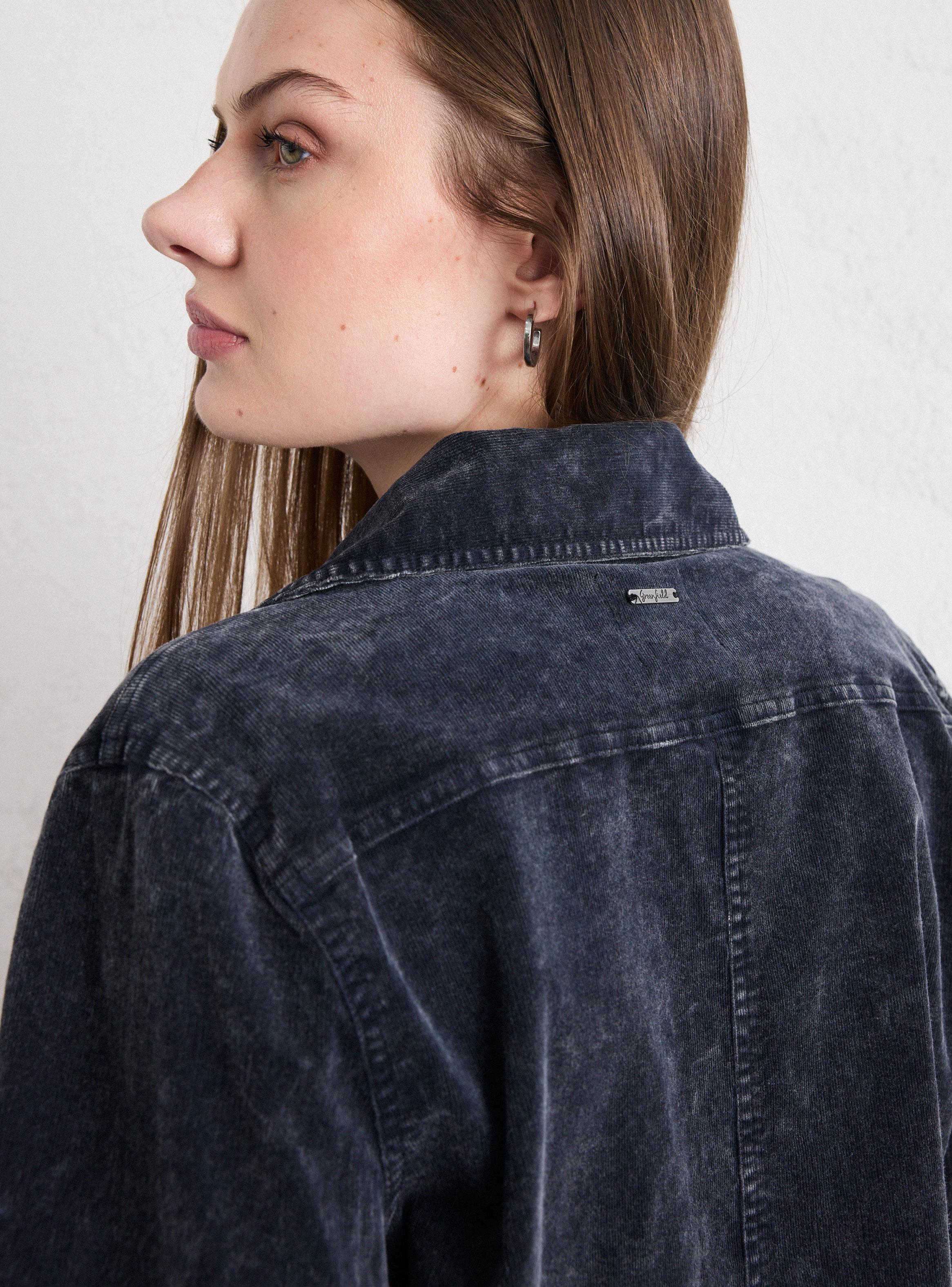 Chaqueta Sobrecamisa de Cotelé Delgado Confort-3