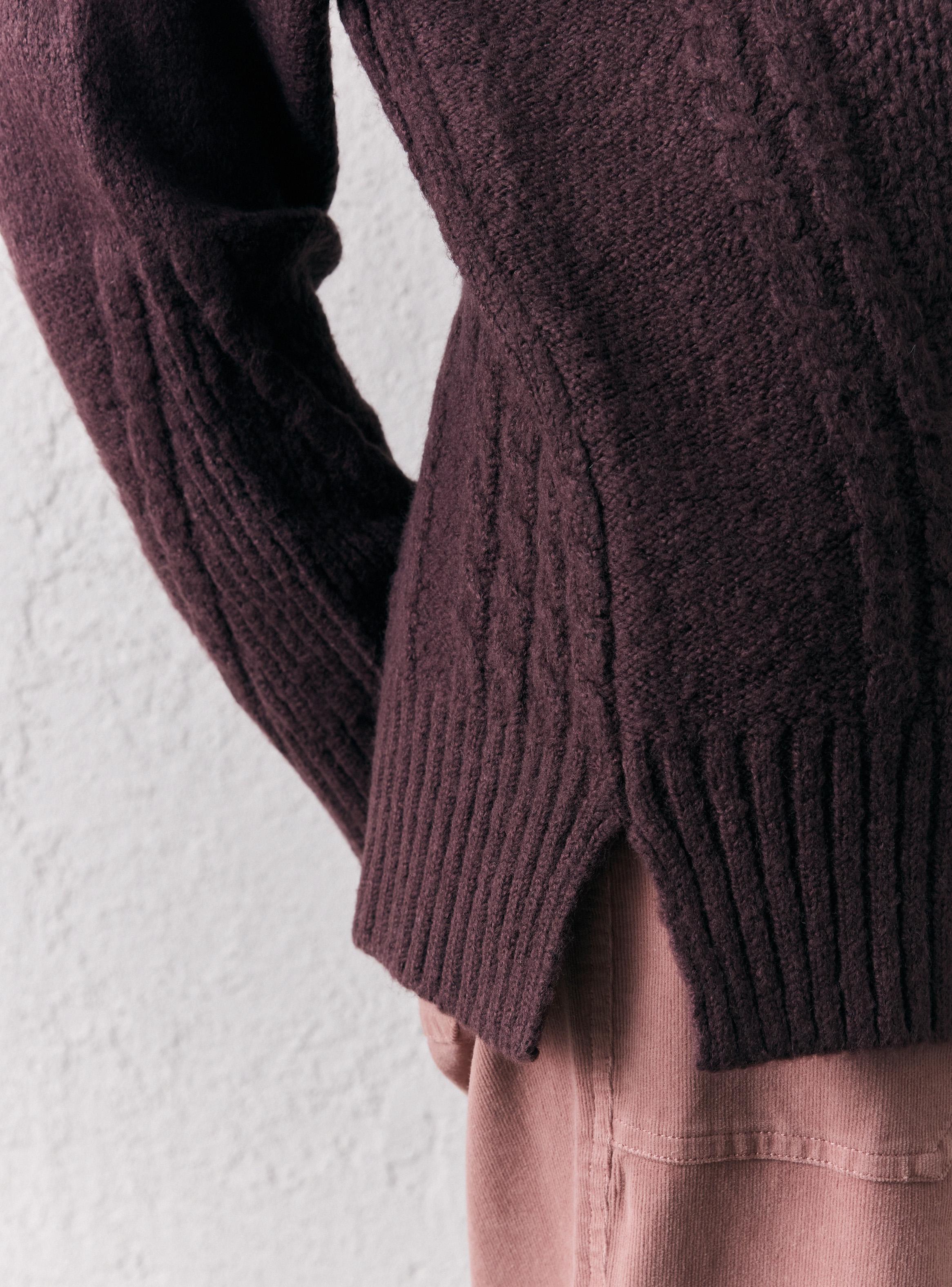 Sweater Trenzado Tipo Patchwork-2