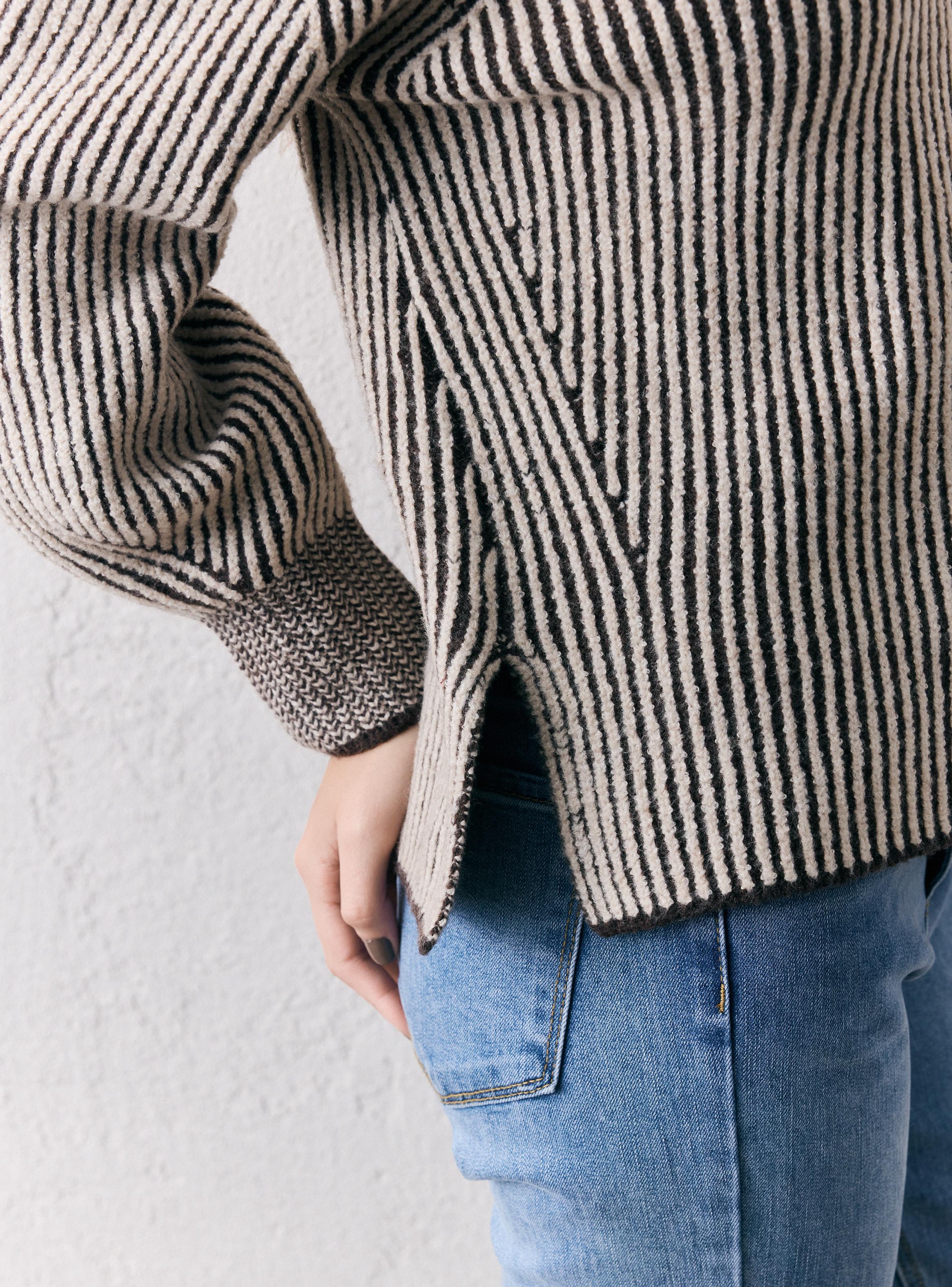 Sweater Acanalado Bicolor-2