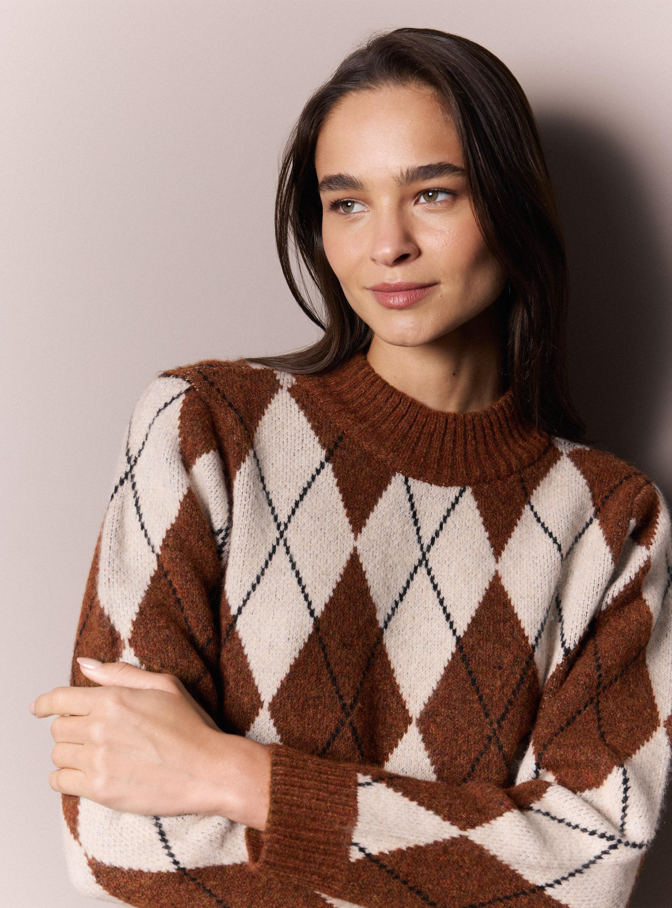 Sweater Diseño de Rombos-2