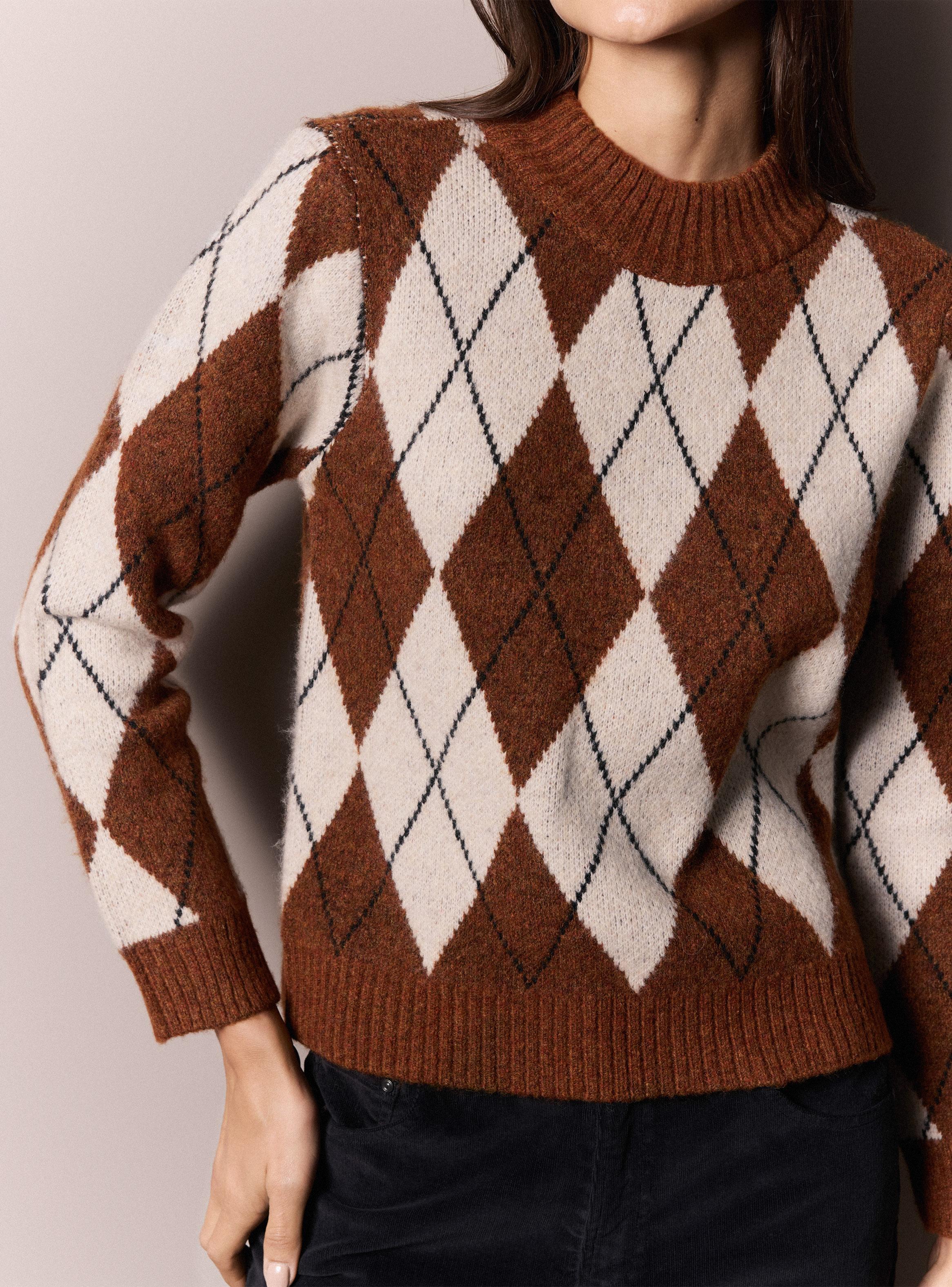 Sweater Diseño de Rombos-3