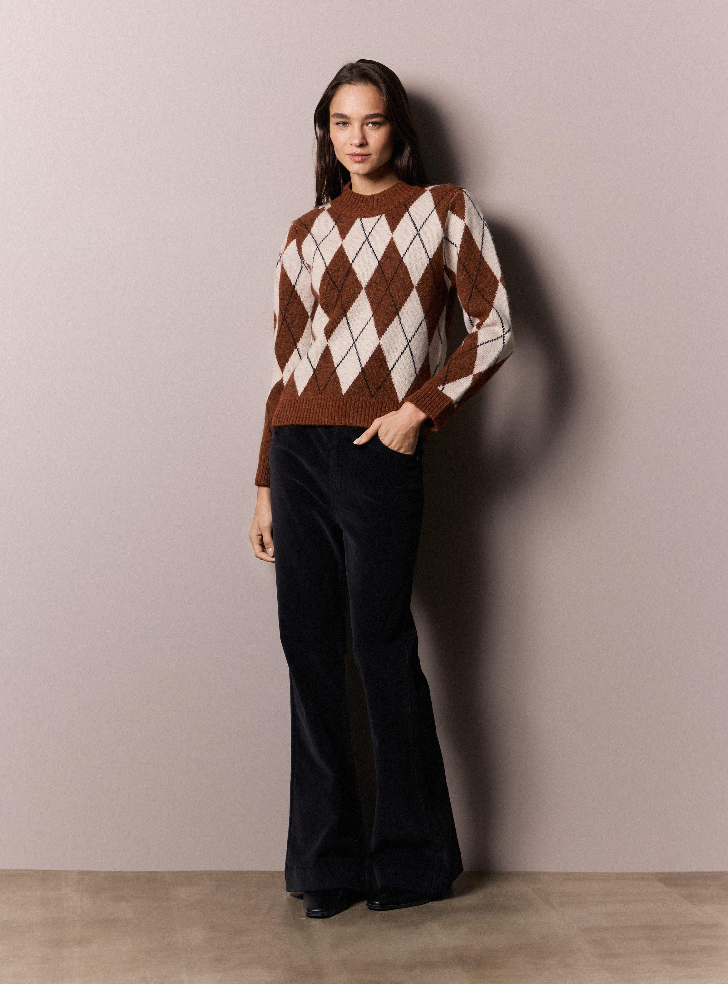 Sweater Diseño de Rombos-4