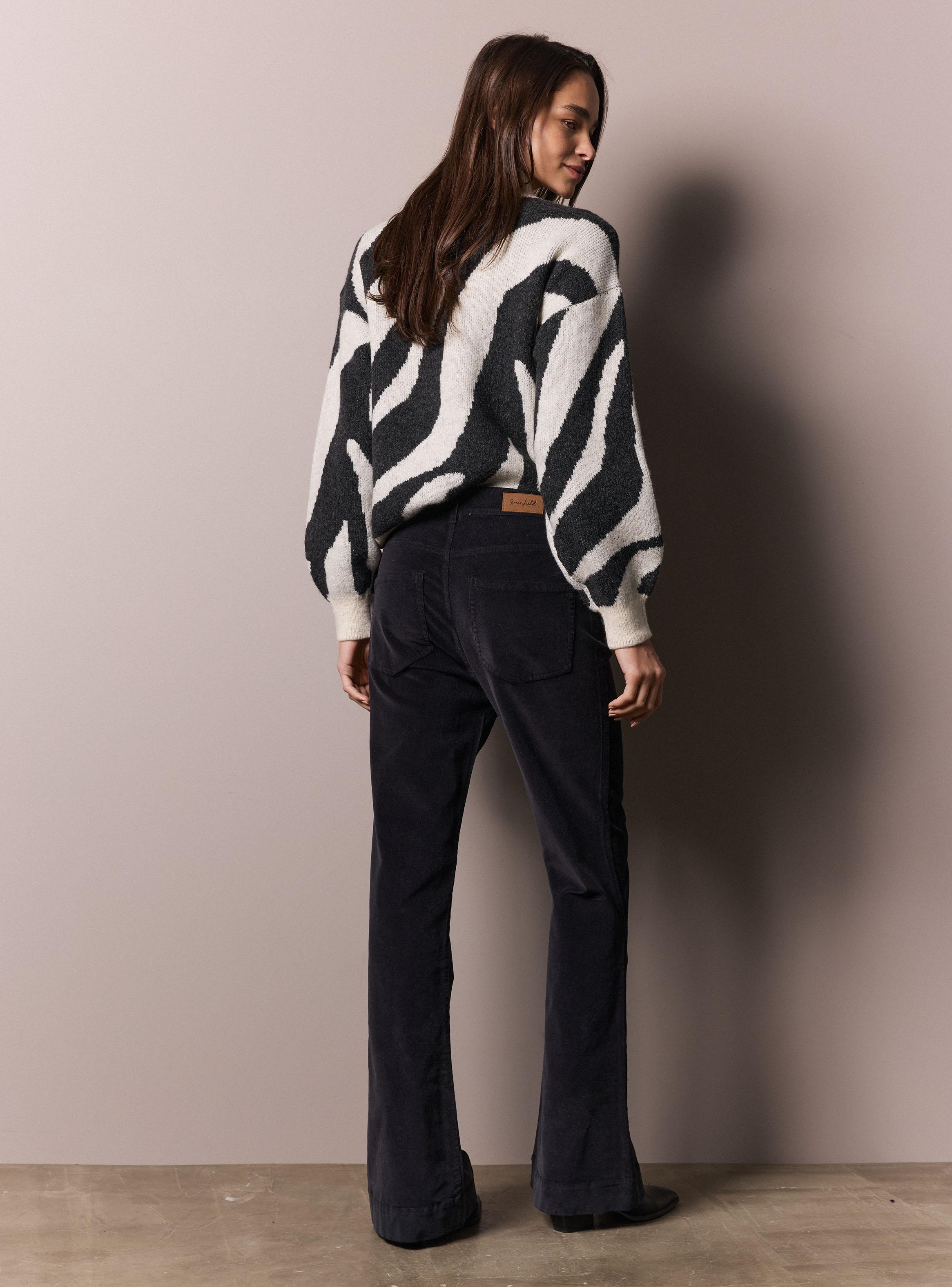 Pantalón de Cotelé Flare-5