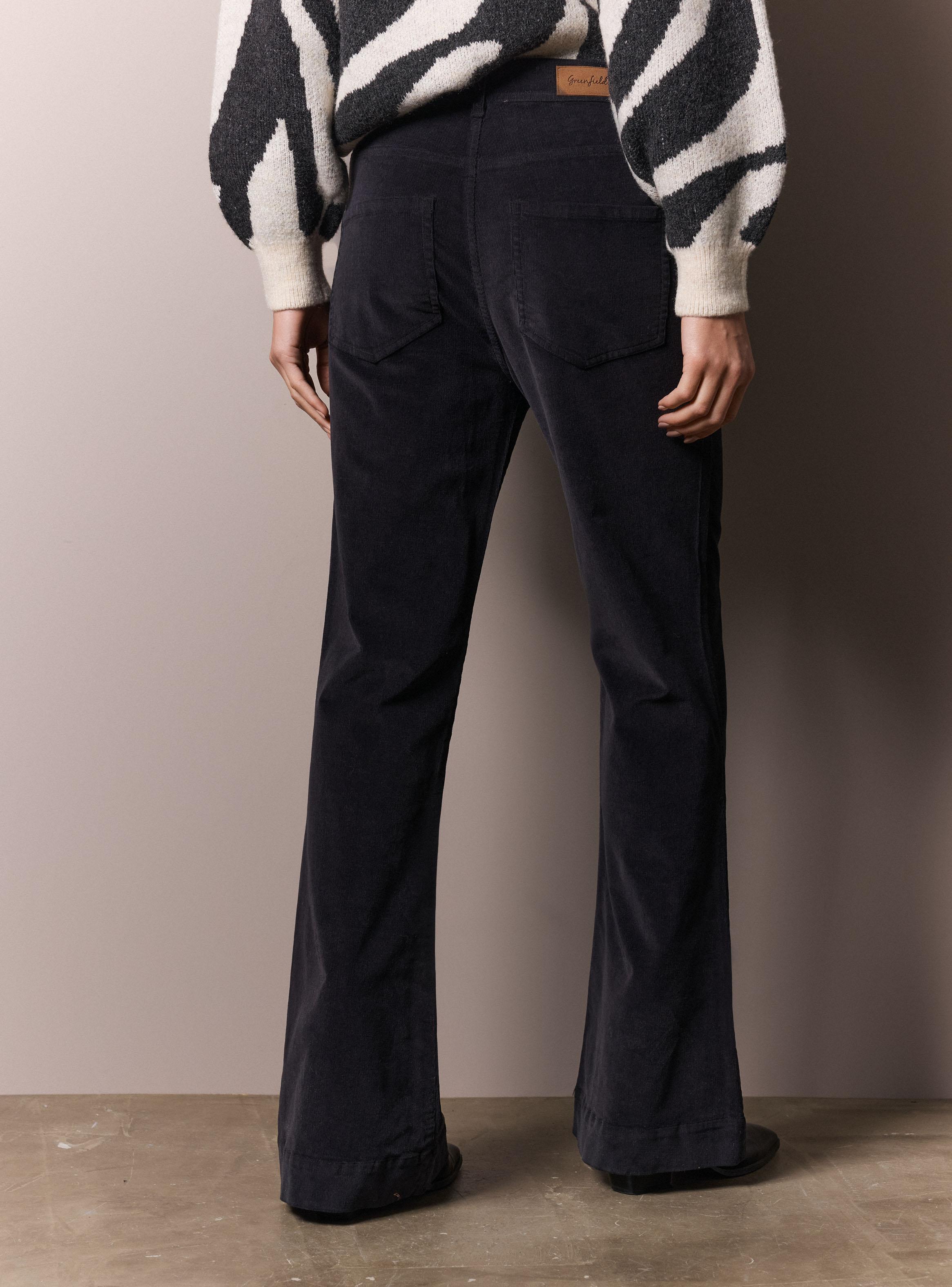 Pantalón de Cotelé Flare-2