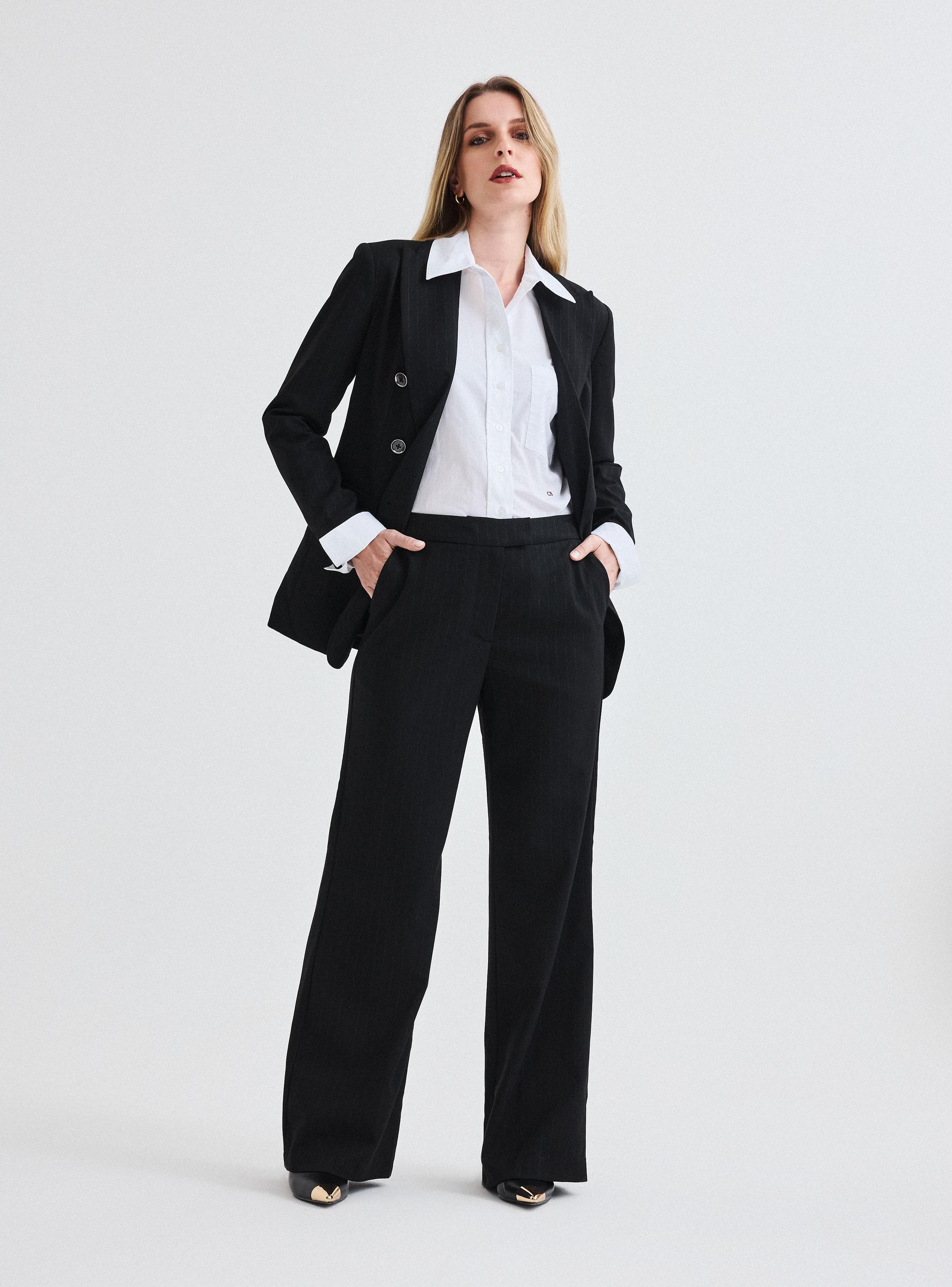 Pantalón Raya Diplomática con Lurex-4