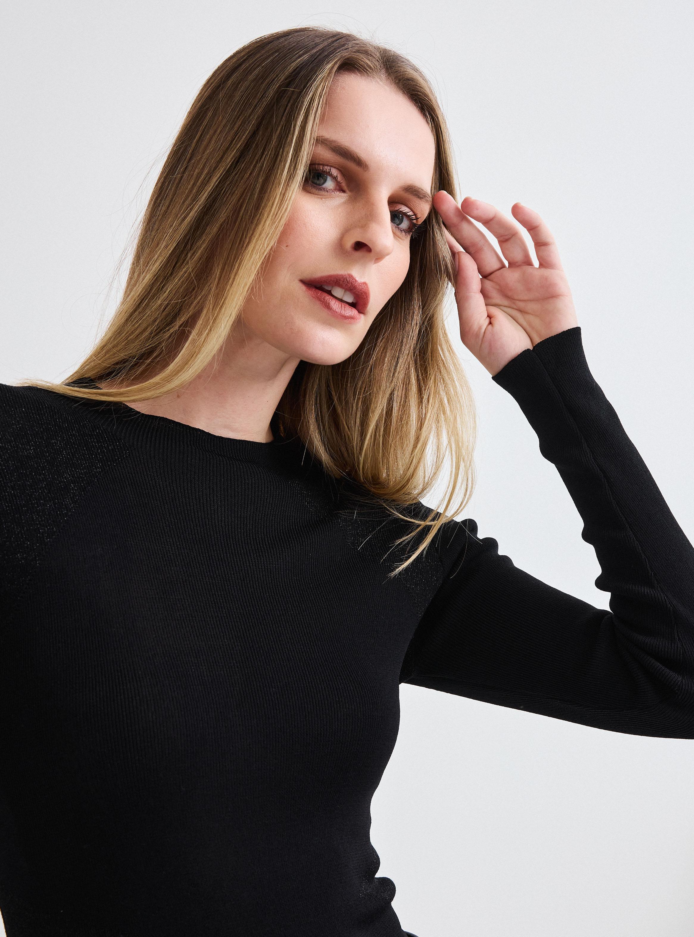 Sweater con Transparencia y Lurex-2