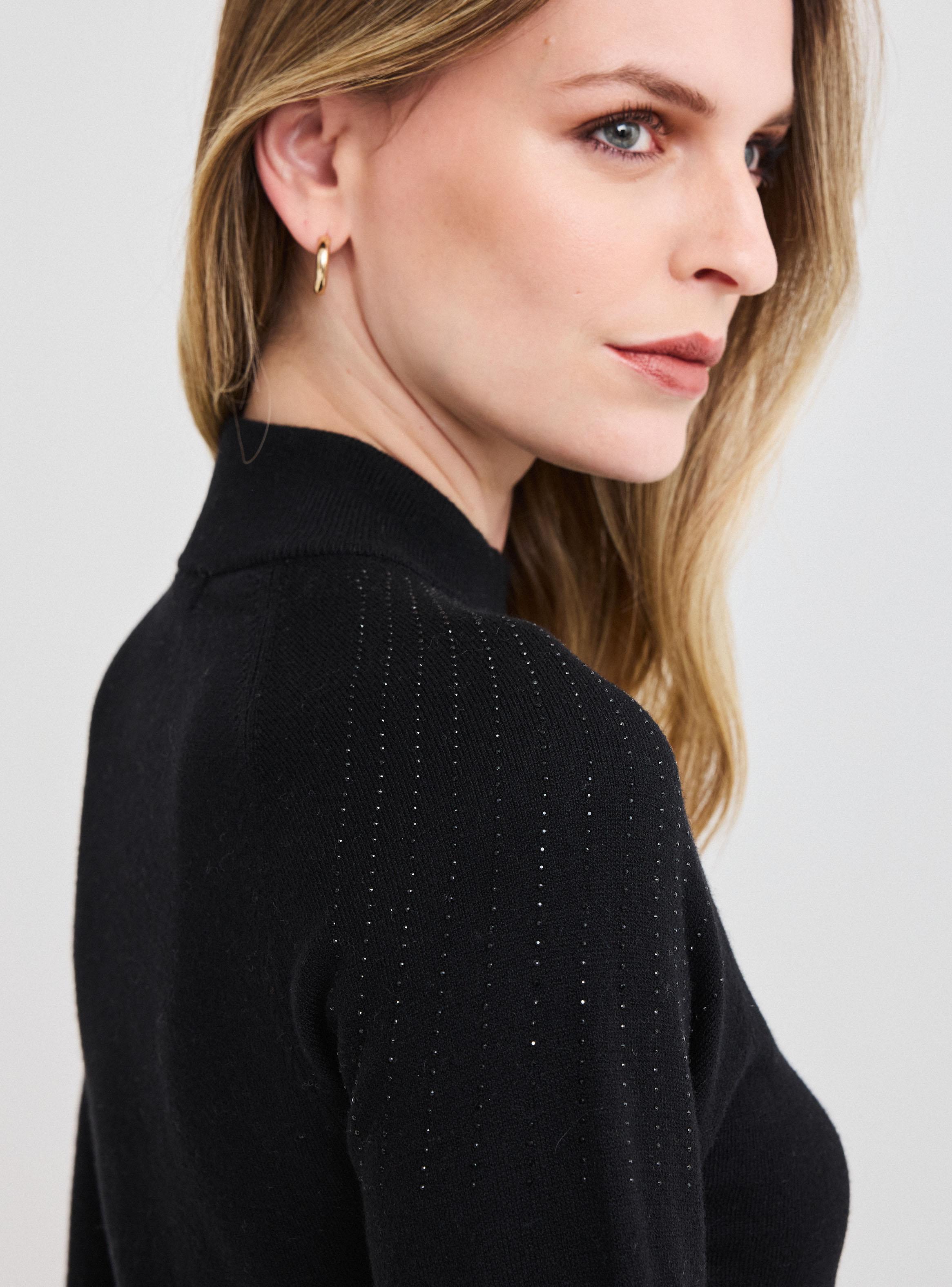 Sweater Cuello Mok con Cristales-2