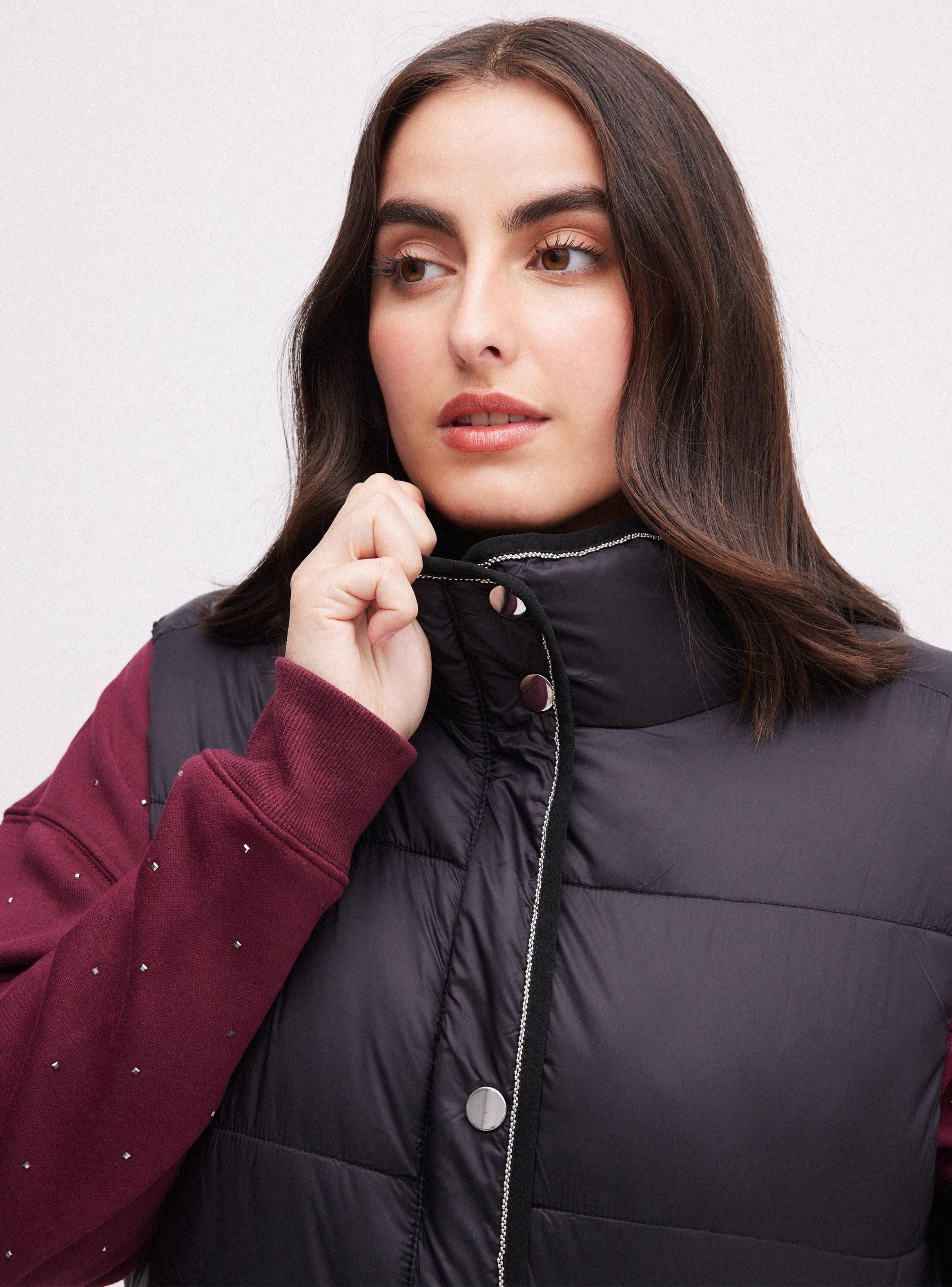 Parka Larga con Acolchado-3