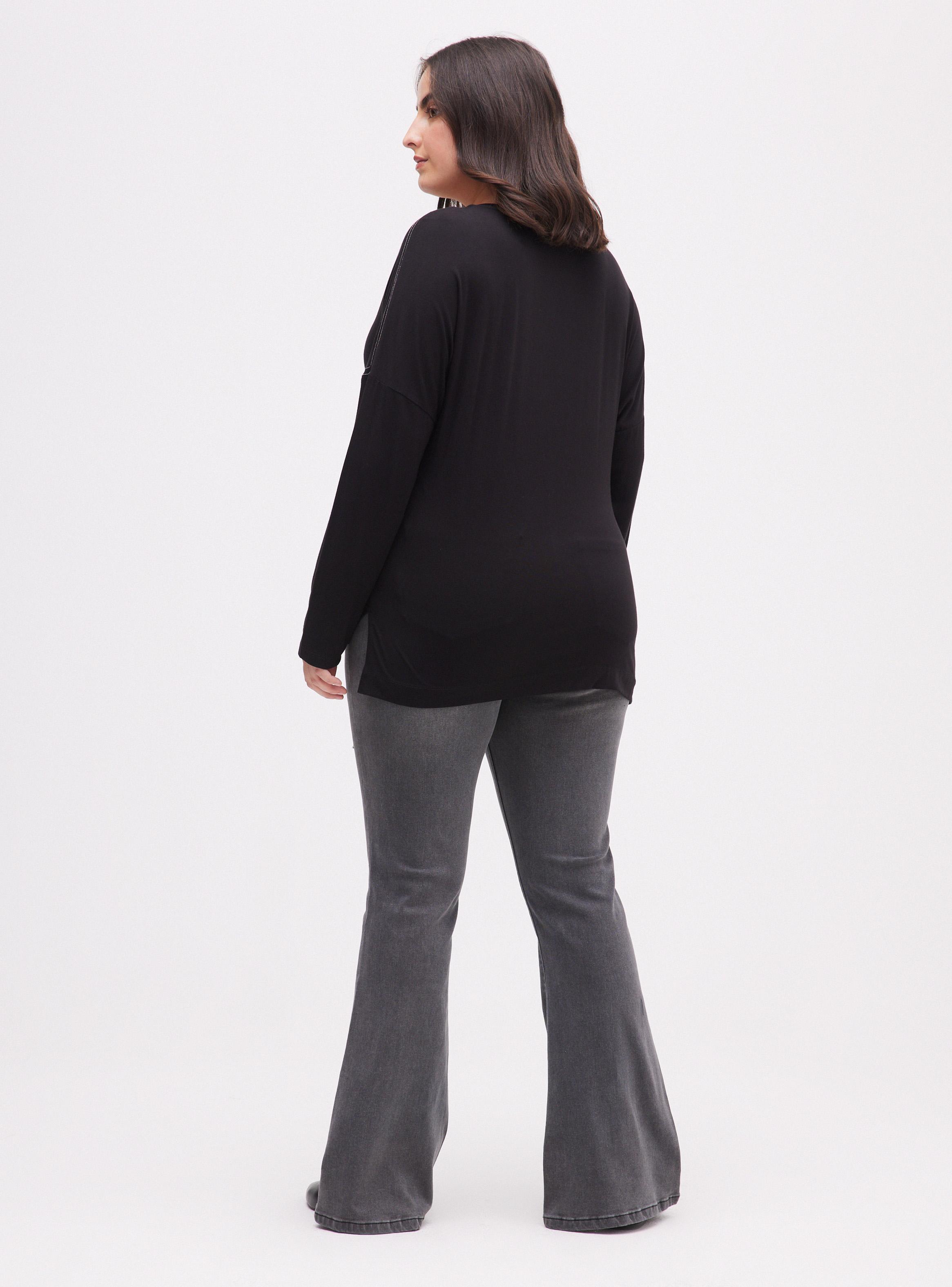 Polera Hombro Caído y Aplicación Cadena-5