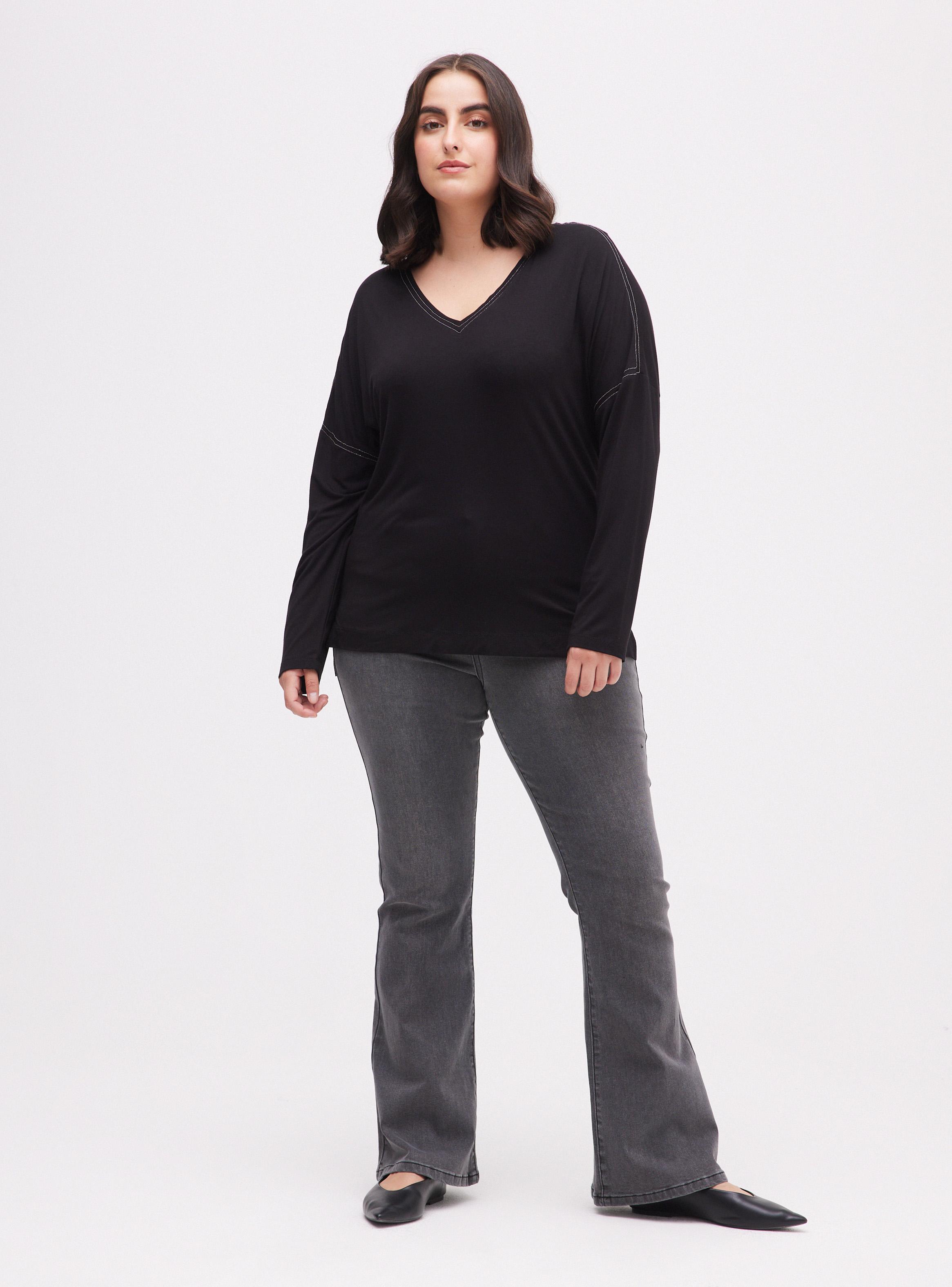 Polera Hombro Caído y Aplicación Cadena-4