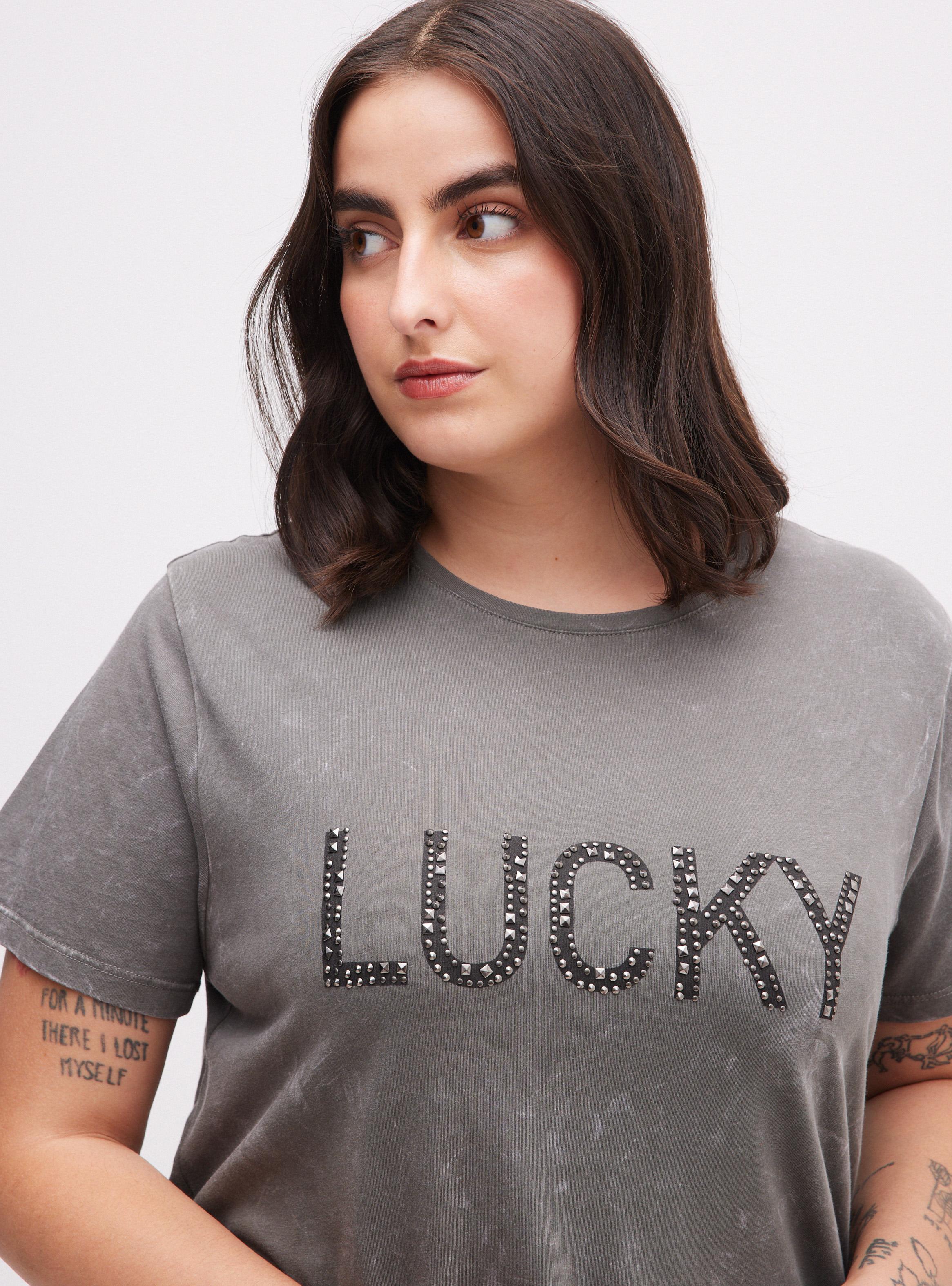 Polera con Basta en Punta y Lavado Desgastado-2