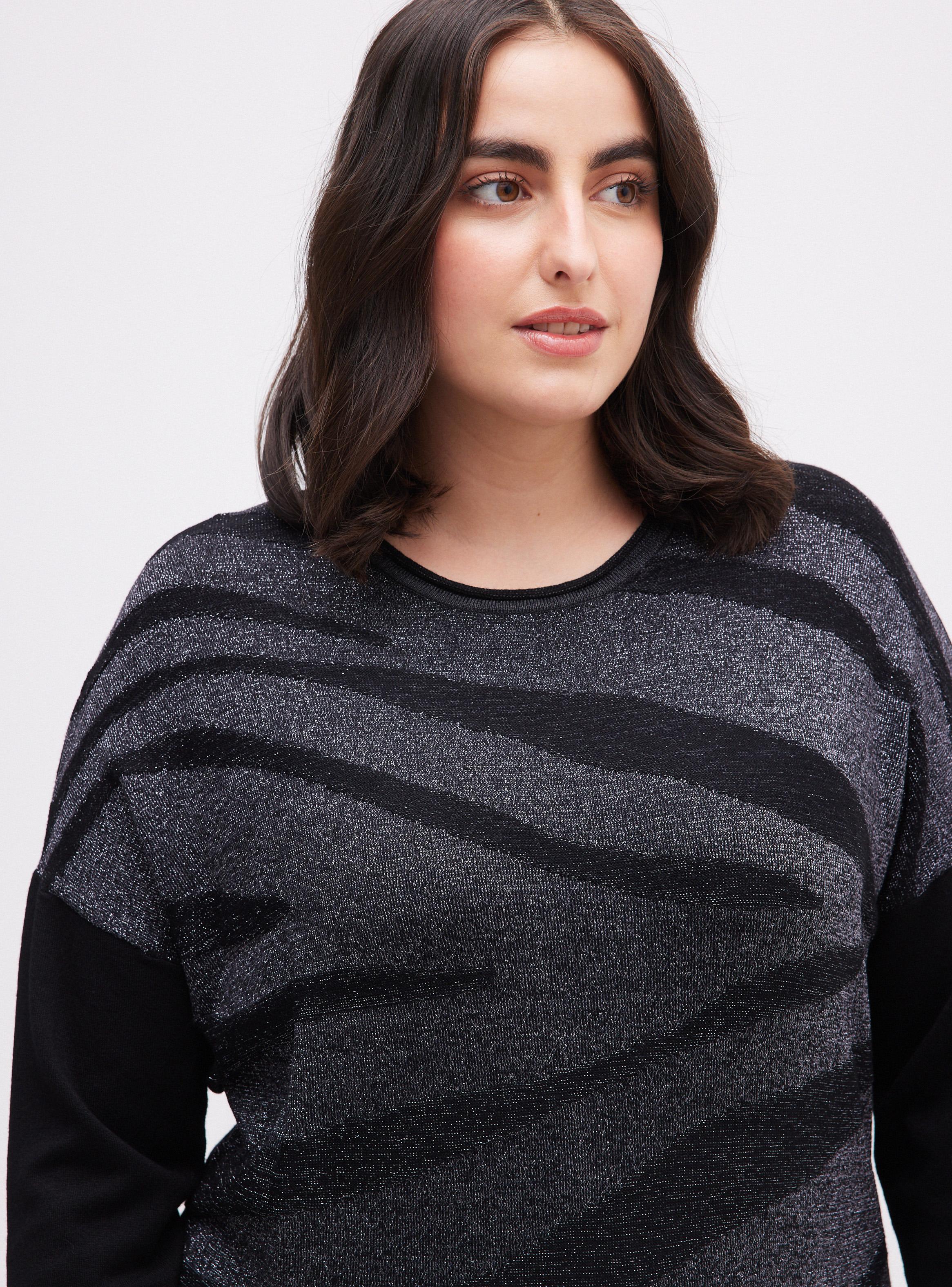 Sweater Jaquard Zebra con Lurex-2