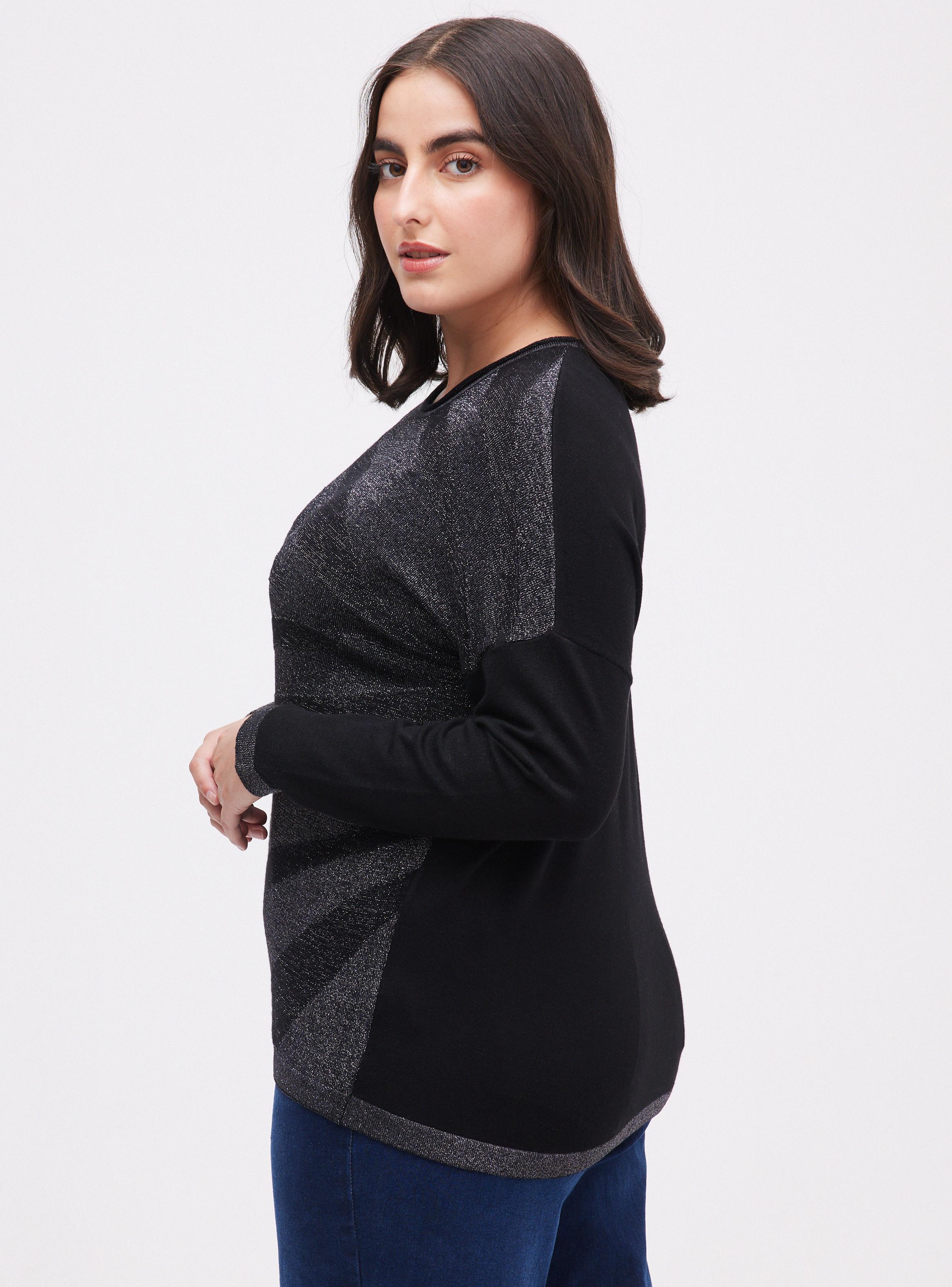 Sweater Jaquard Zebra con Lurex-1