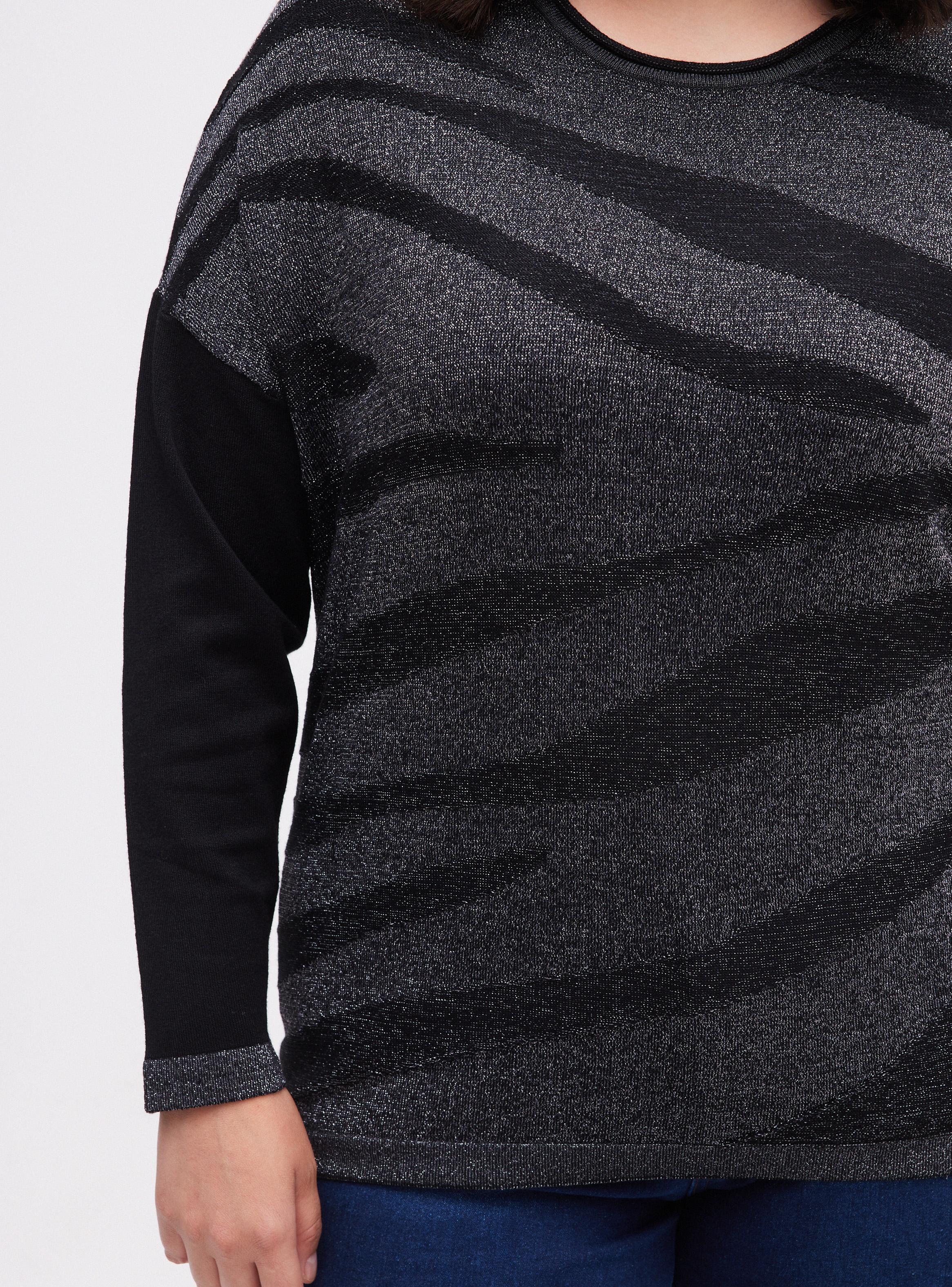 Sweater Jaquard Zebra con Lurex-3