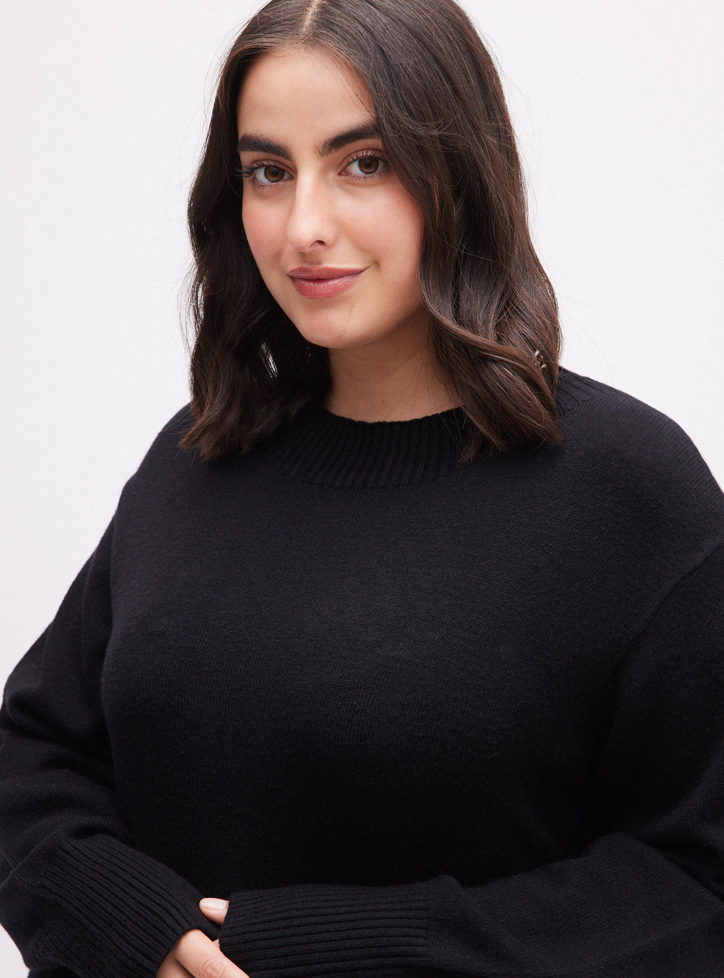 Sweater Largo con Cuello Alto-2