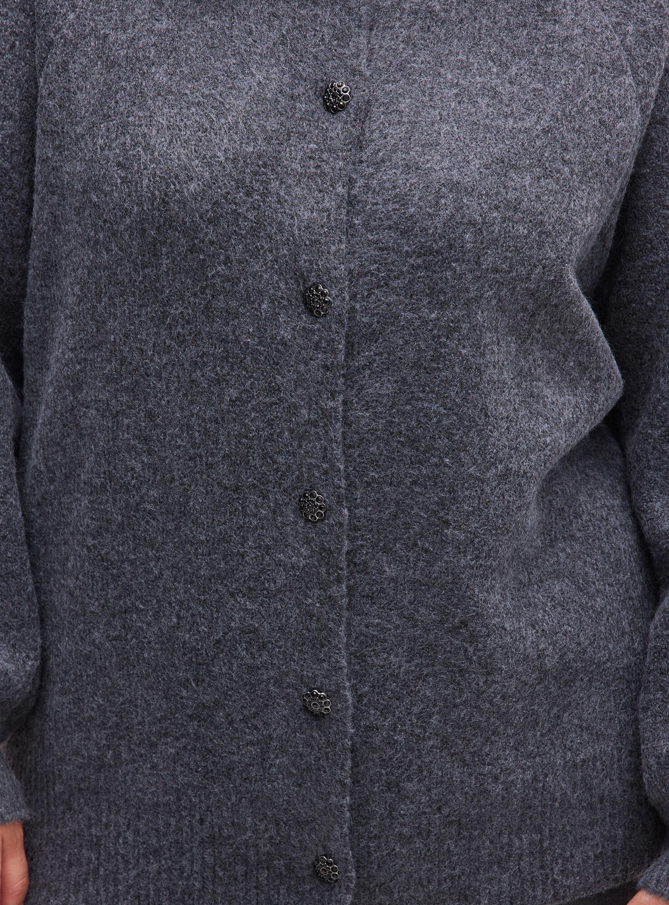 Chaleco Cárdigan con Botón Joya-3