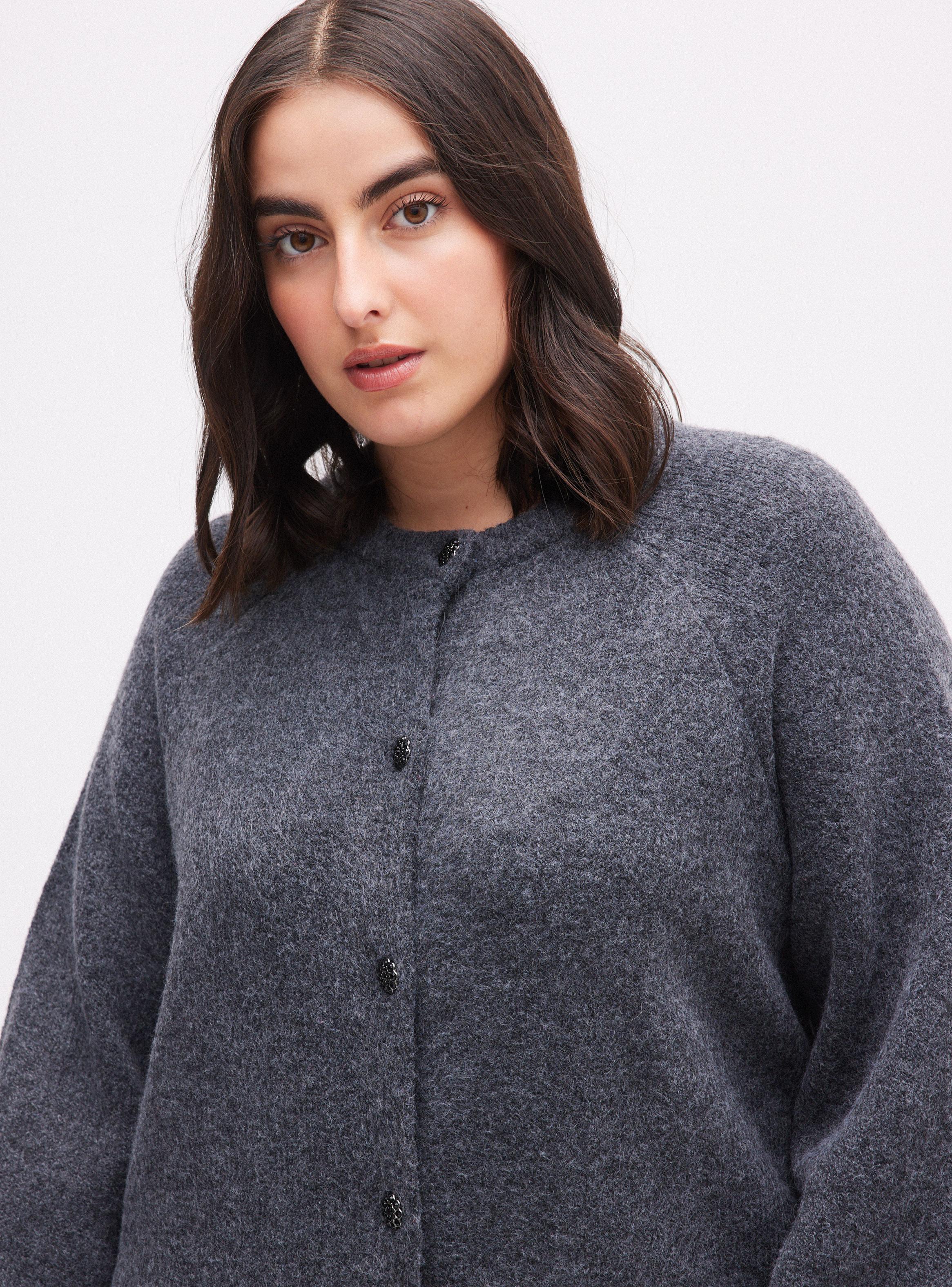 Chaleco Cárdigan con Botón Joya-2