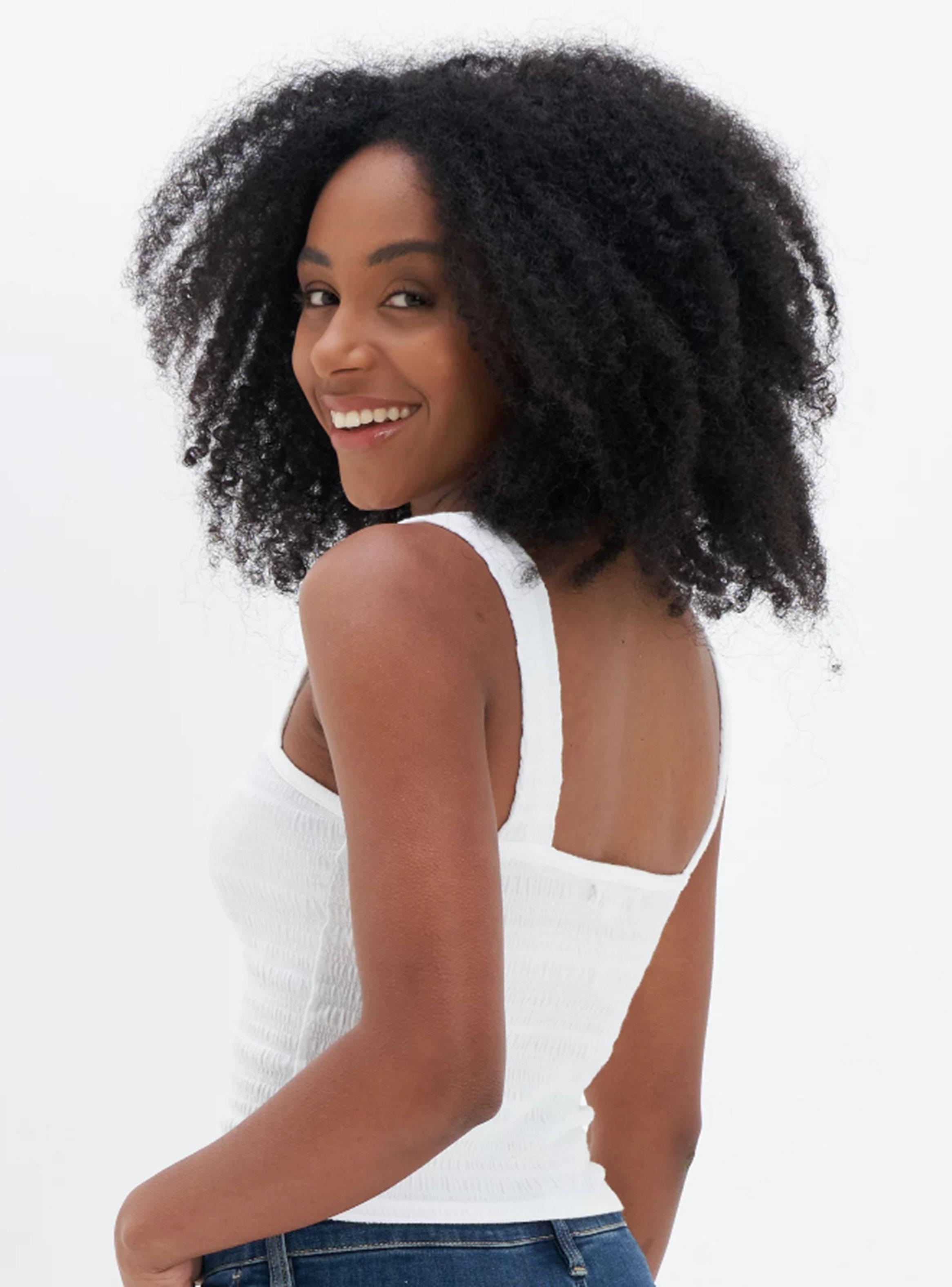 Top Sin Mangas Bordado Con Nido De Abeja-1