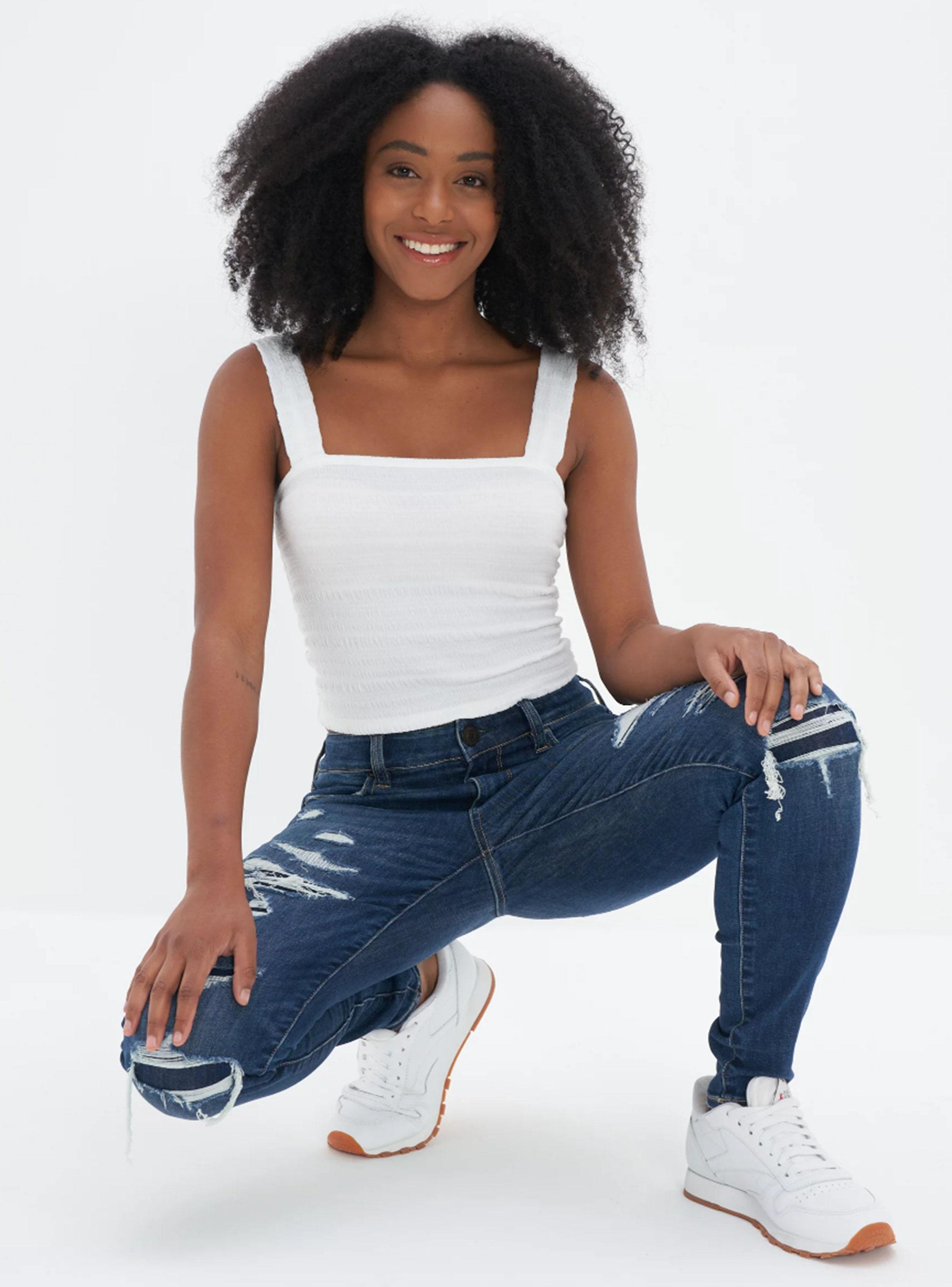 Top Sin Mangas Bordado Con Nido De Abeja-2