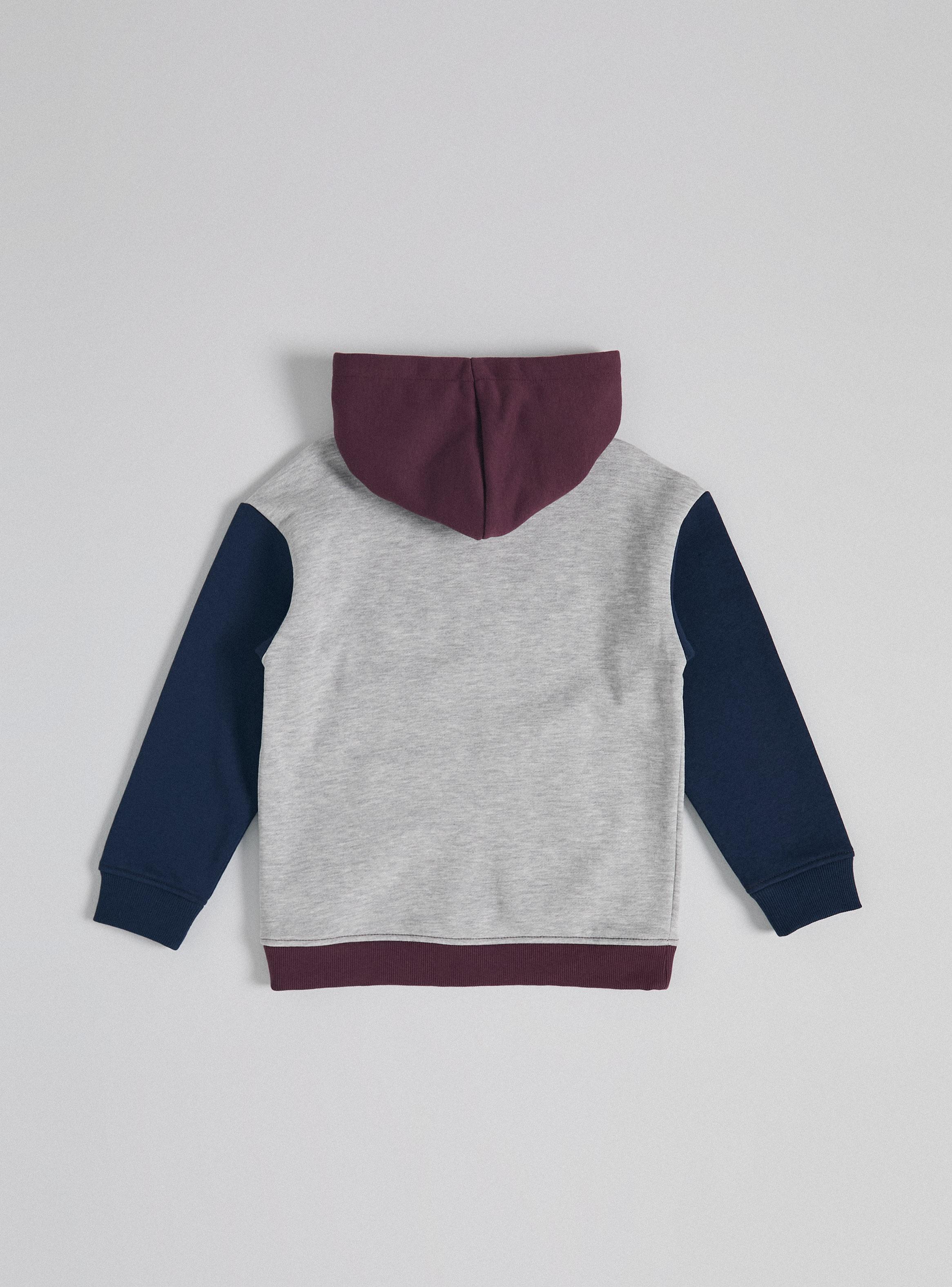 Polerón con Gorro y Bloques de Color-2