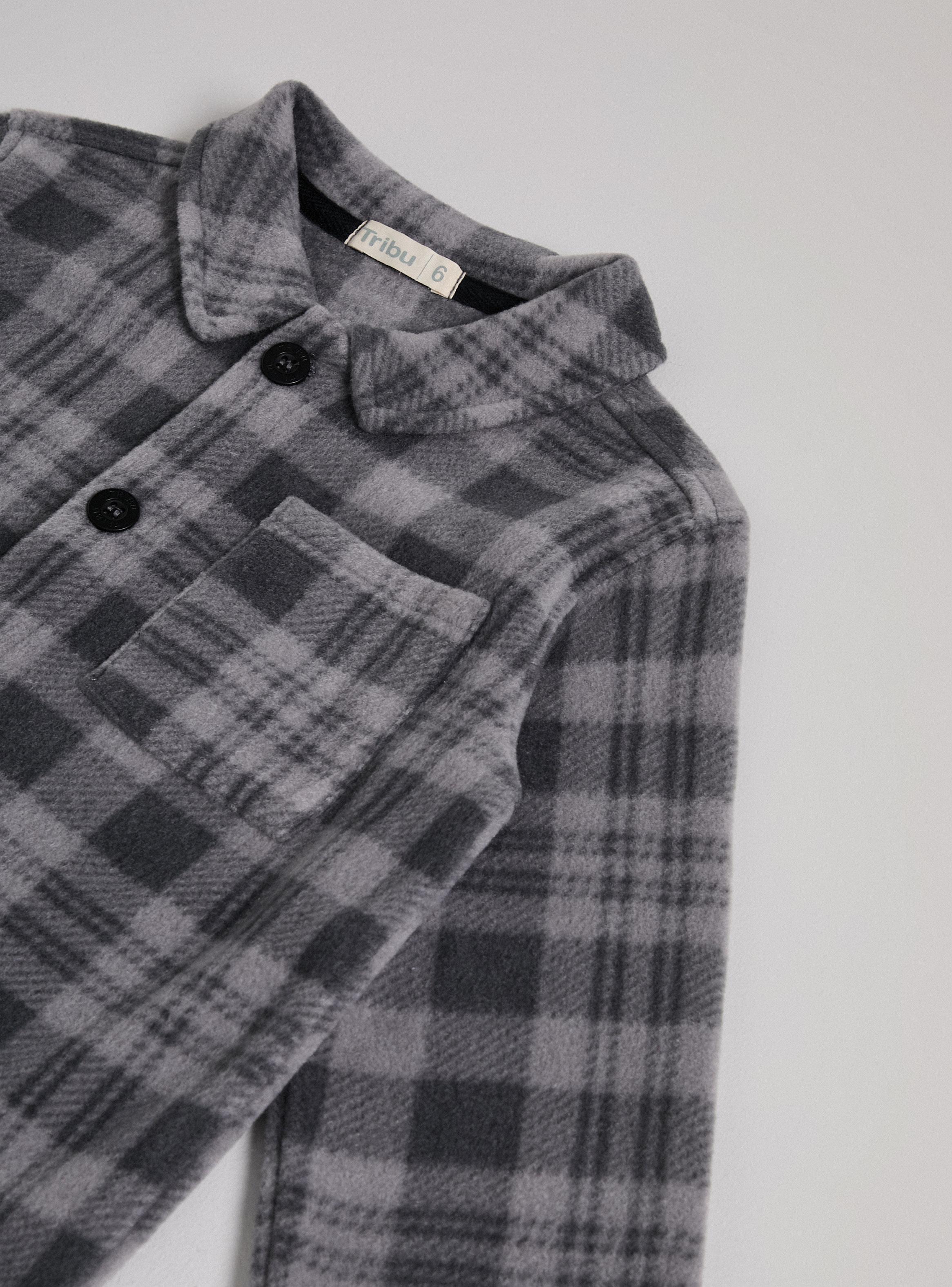 Camisa de Cuadros Micropolar Niño-3
